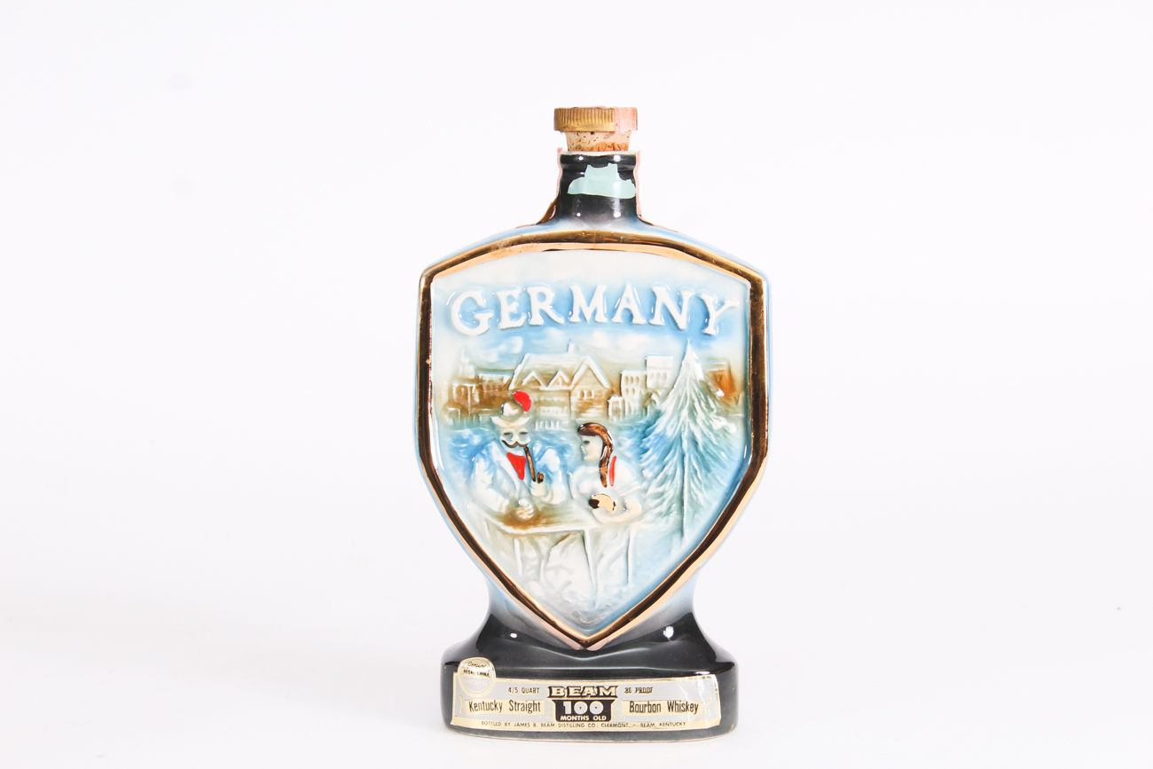 Vintage James Beam Ceramic World Country Decanters