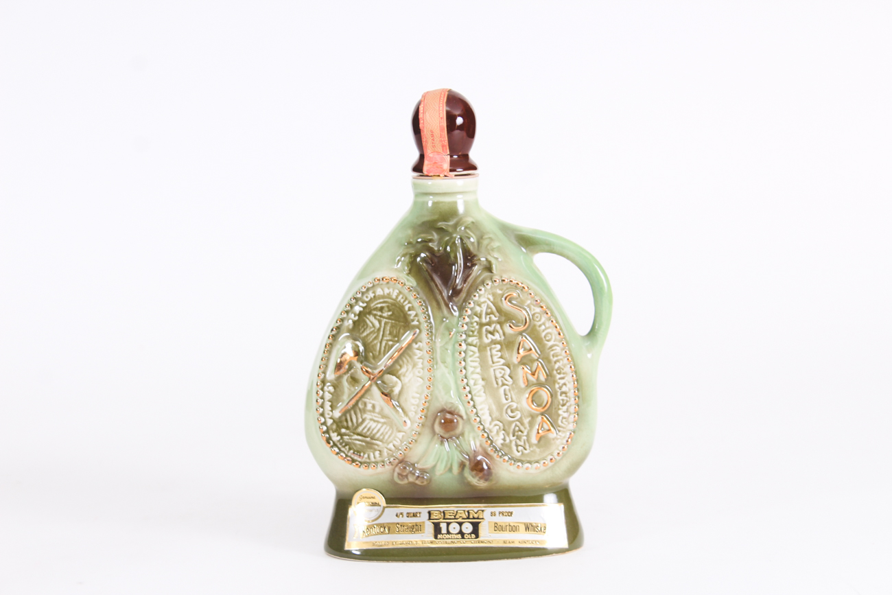 Vintage James Beam Ceramic World Country Decanters