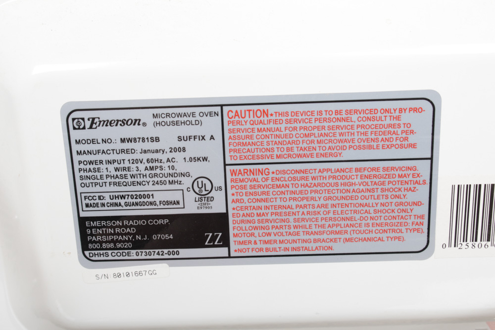 Emerson Microwave Oven