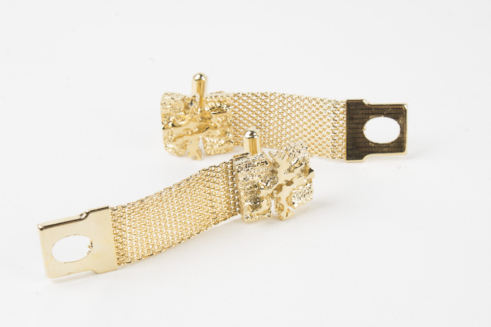 Collection of Cufflinks, Tie Clips, and Money Clip