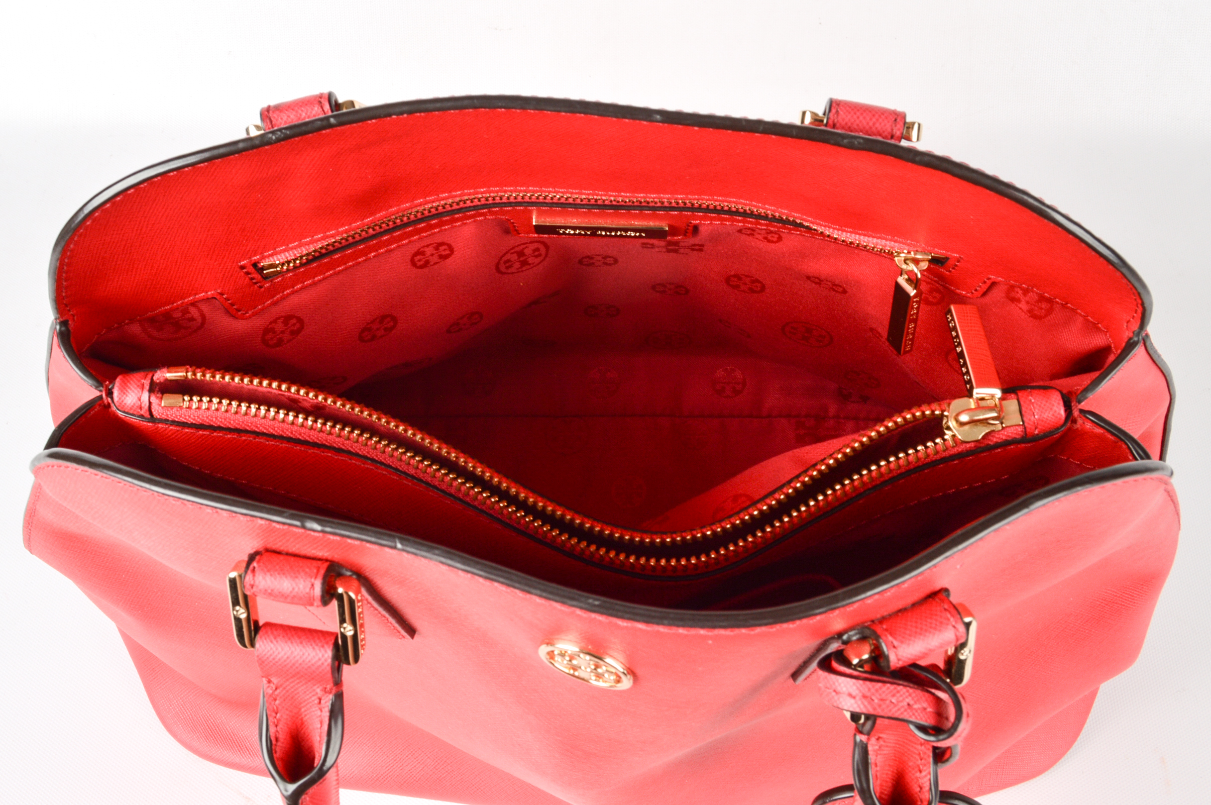 Tory Burch Poppy Saffiano Leather Satchel