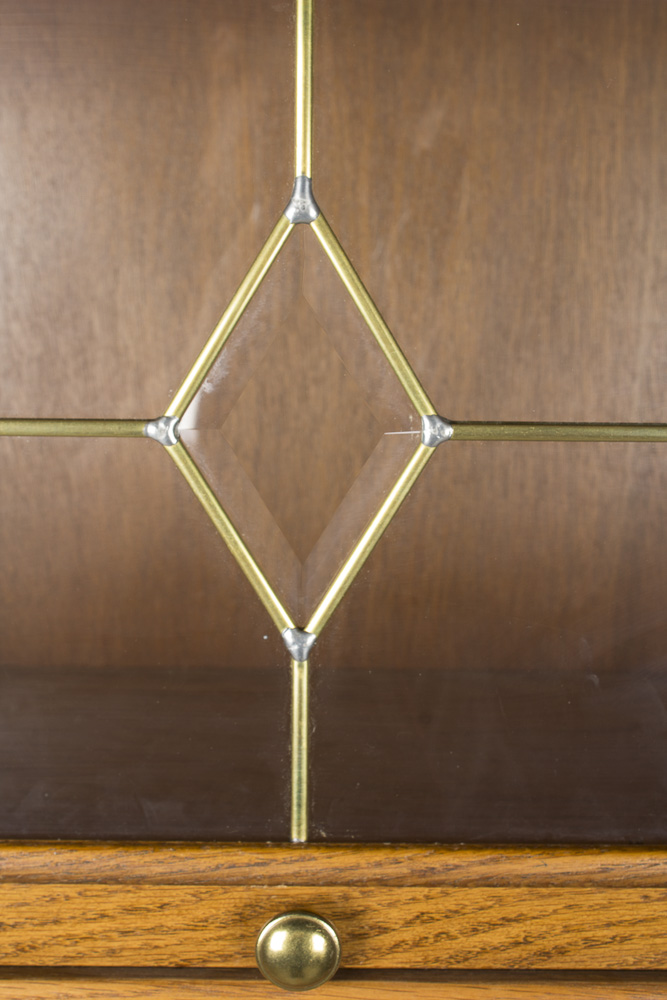 Vintage Oak Barrister's Bookcase