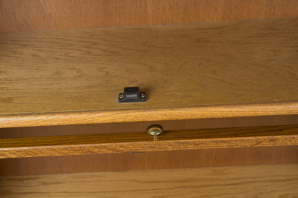 Vintage Oak Barrister's Bookcase
