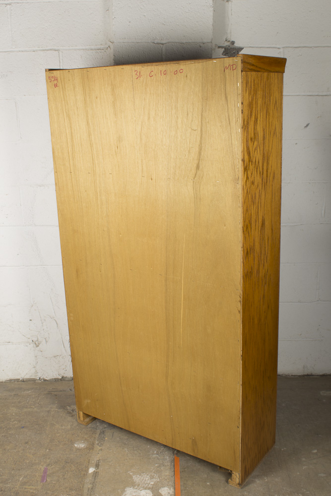 Vintage Oak Barrister's Bookcase