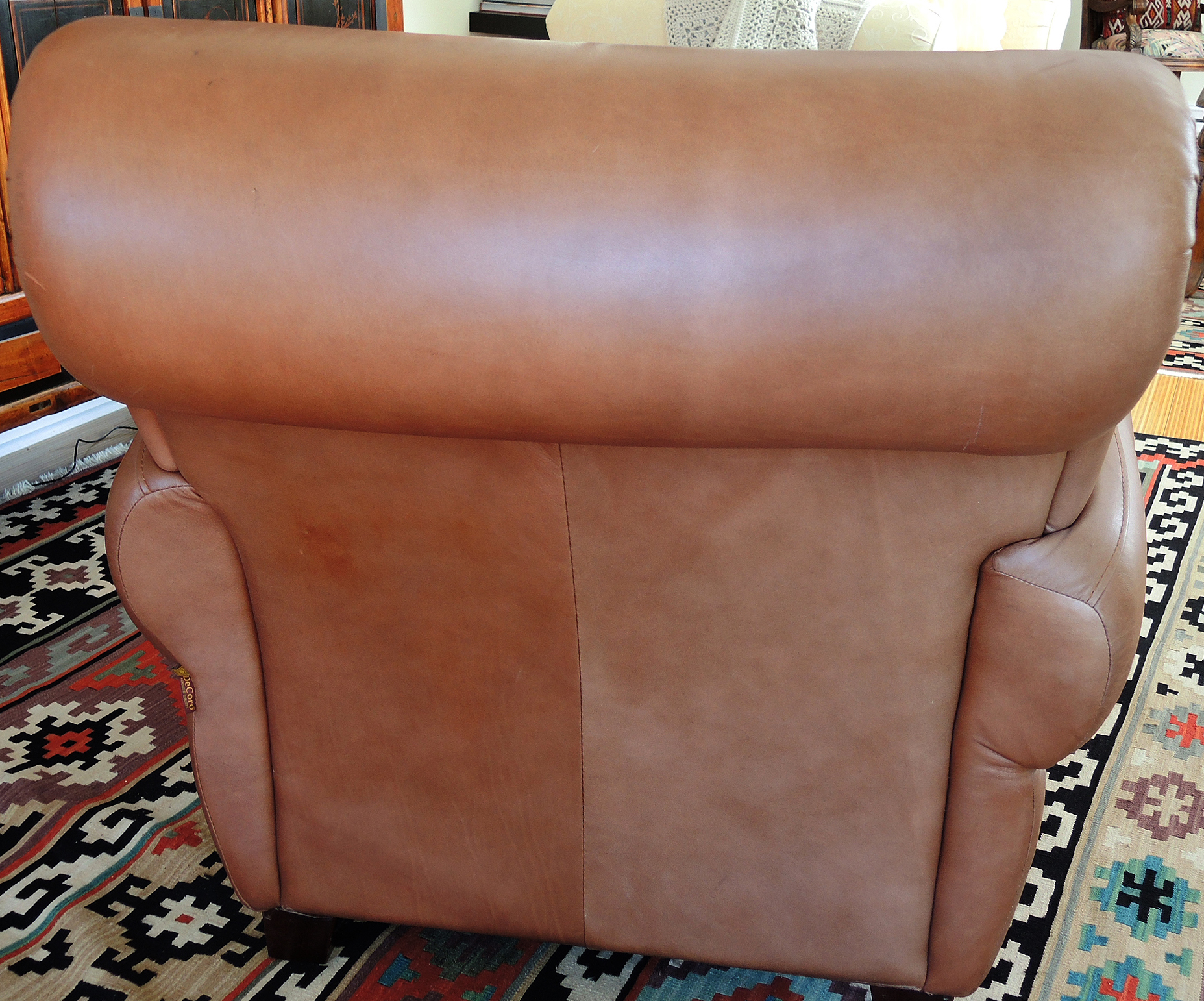 DeCoro Leather Chair and Ottoman
