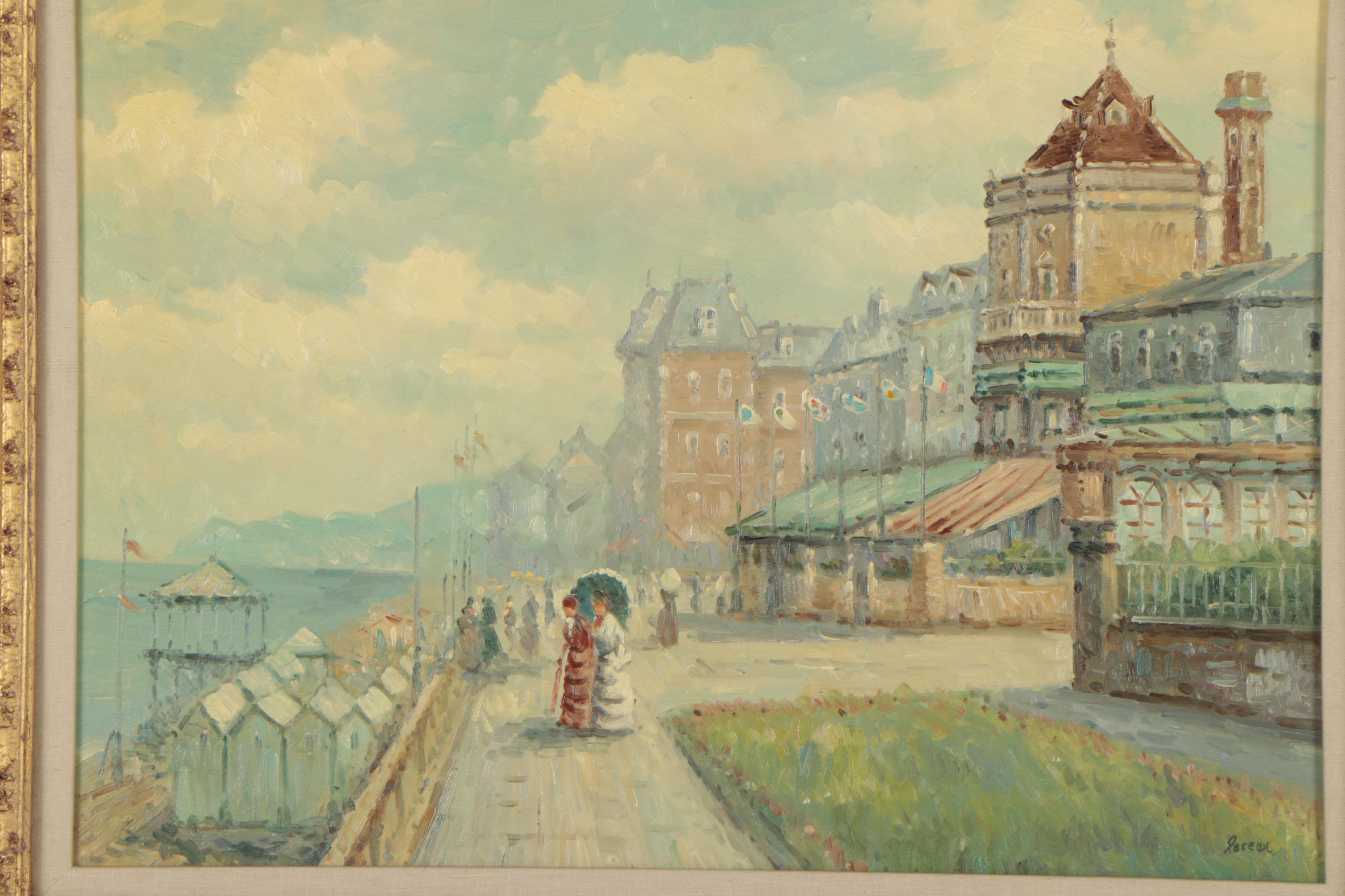 Pereau Oil Painting of a Coastal Town