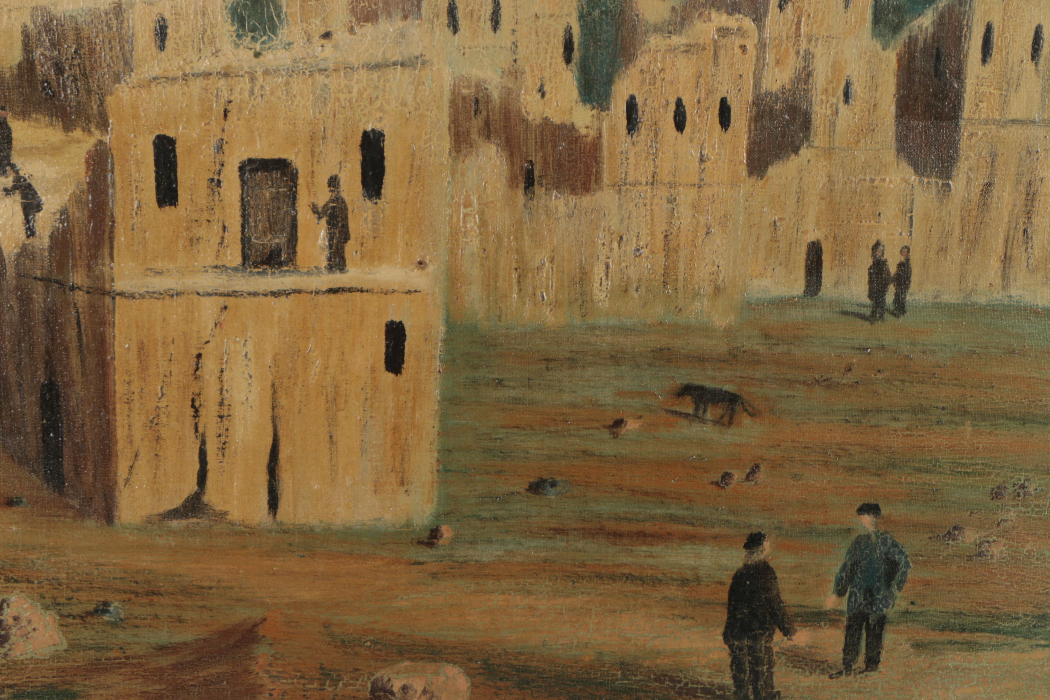 Oil Painting of a Village