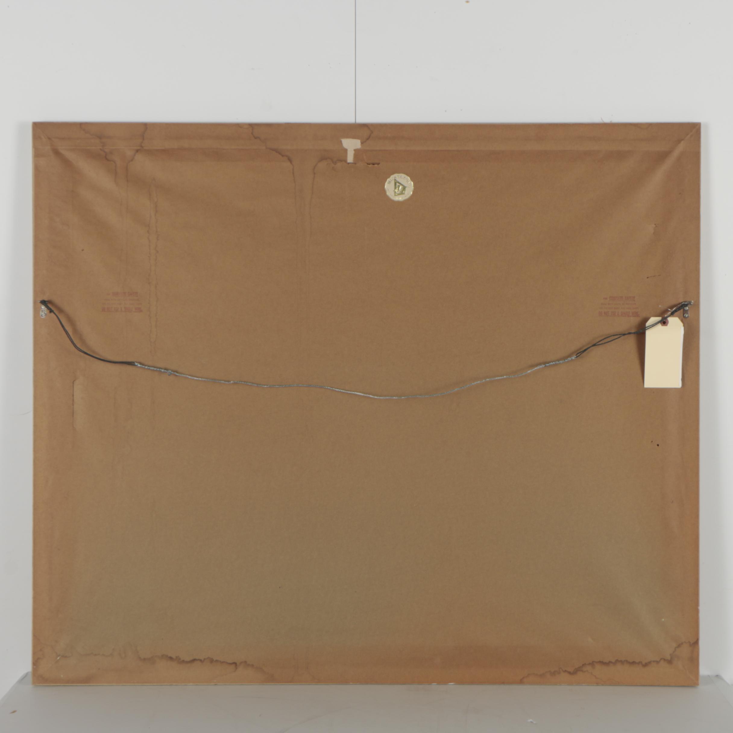 Oil Painting of a Village on a Hill