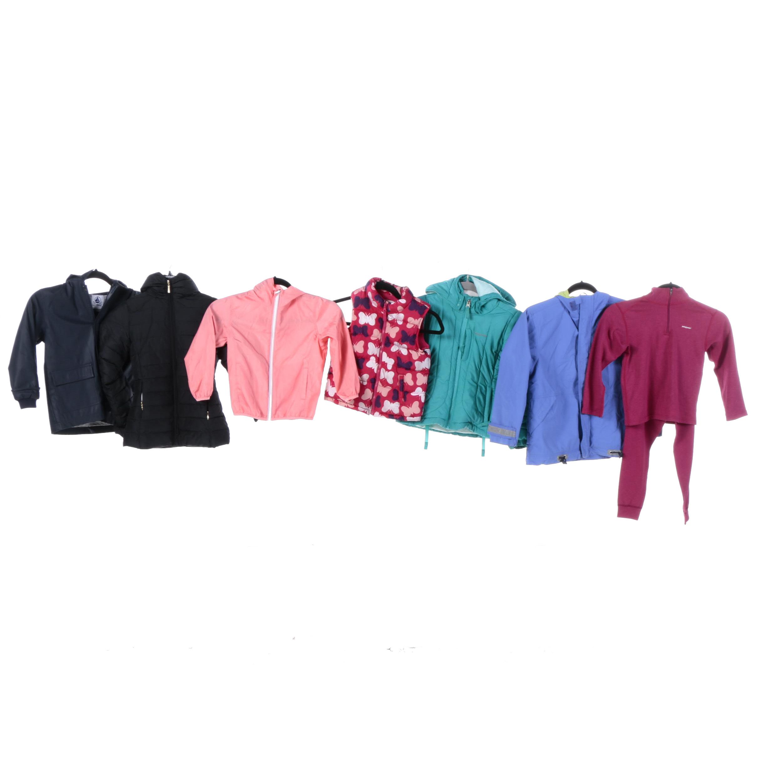Girls' Outerwear Including Patagonia, Old Navy and Zara Girls & Friends