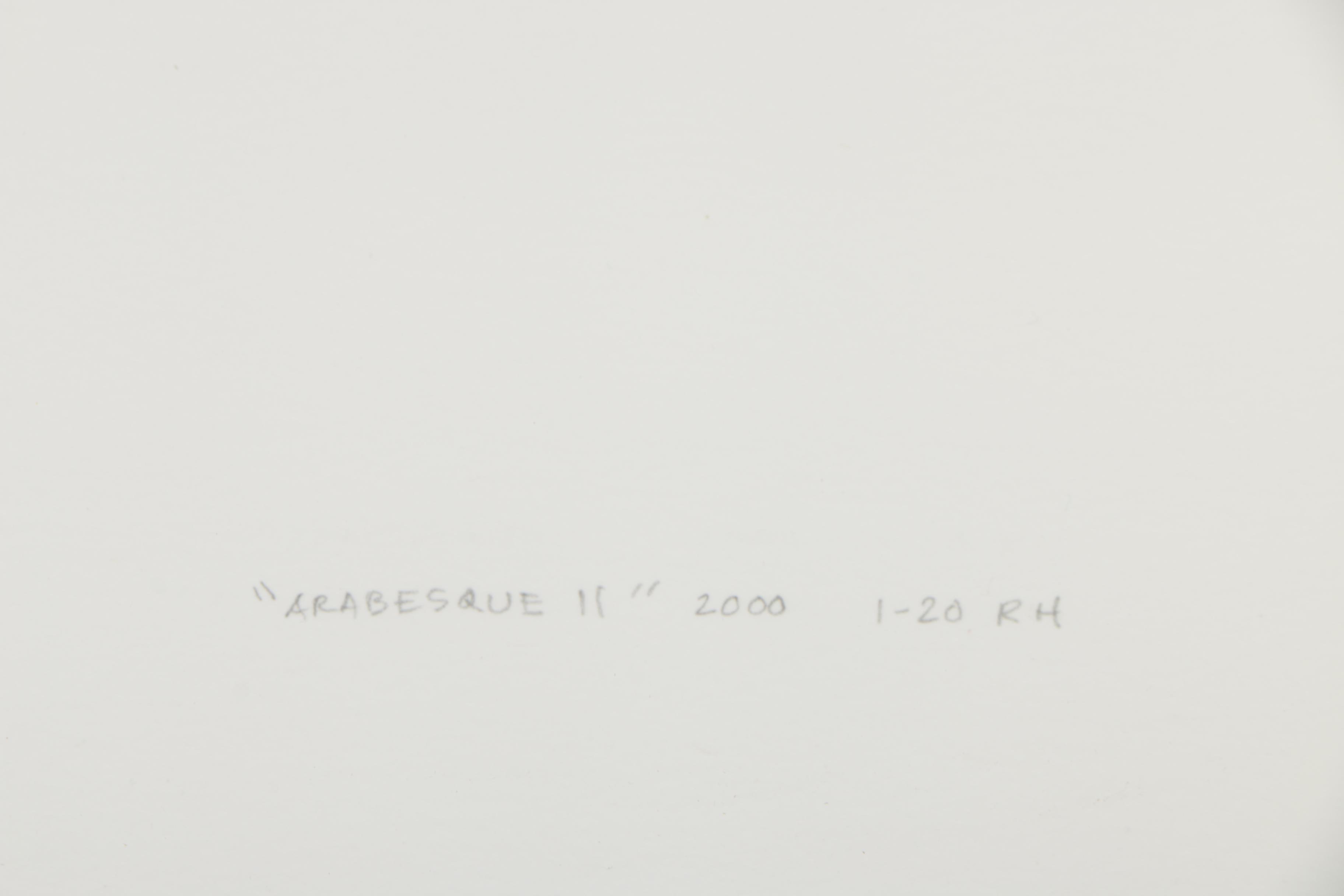 Iris Digital Print "Arabesque II"by Richard Harrington