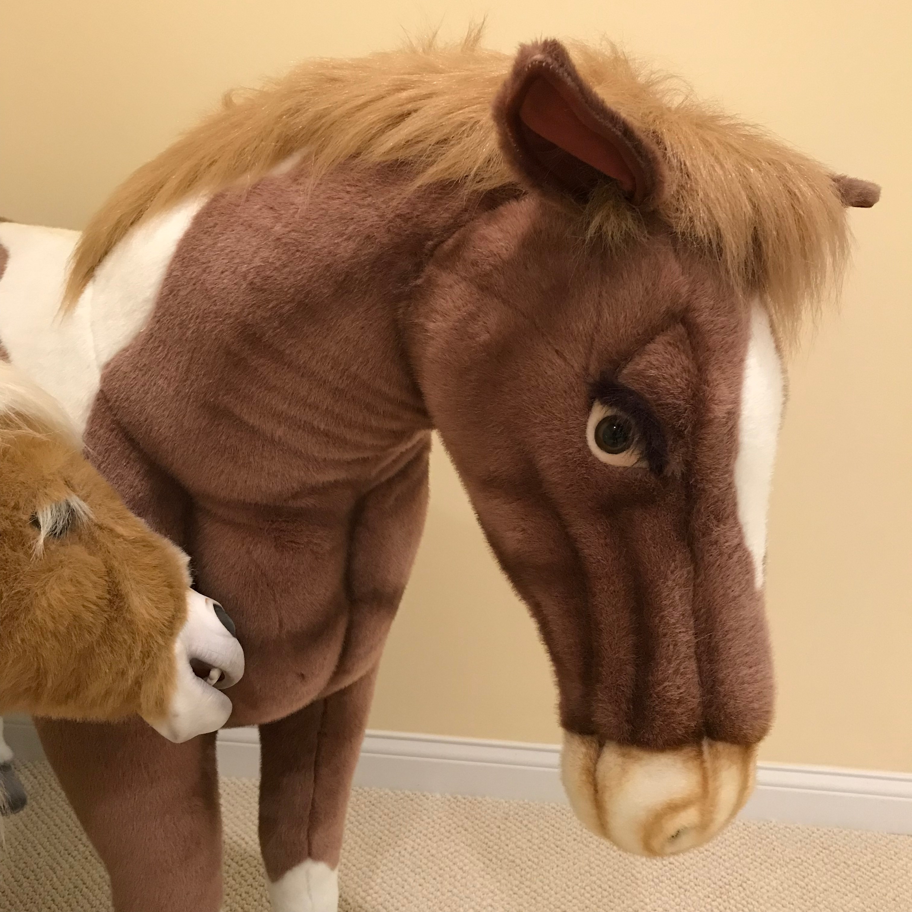 Large Stuffed FAO Schwarz Horse, Interactive Horse and Stuffed Toys