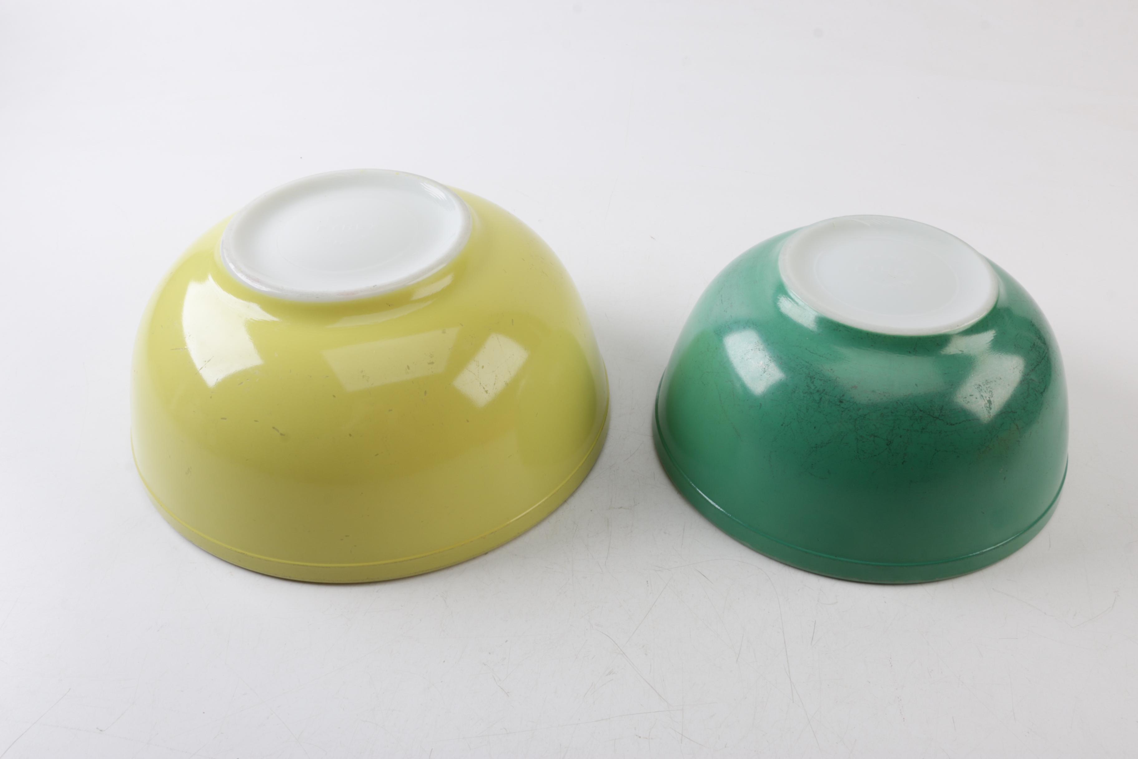 Pyrex "Primary Colors" Mixing Bowls, Circa 1945-1949