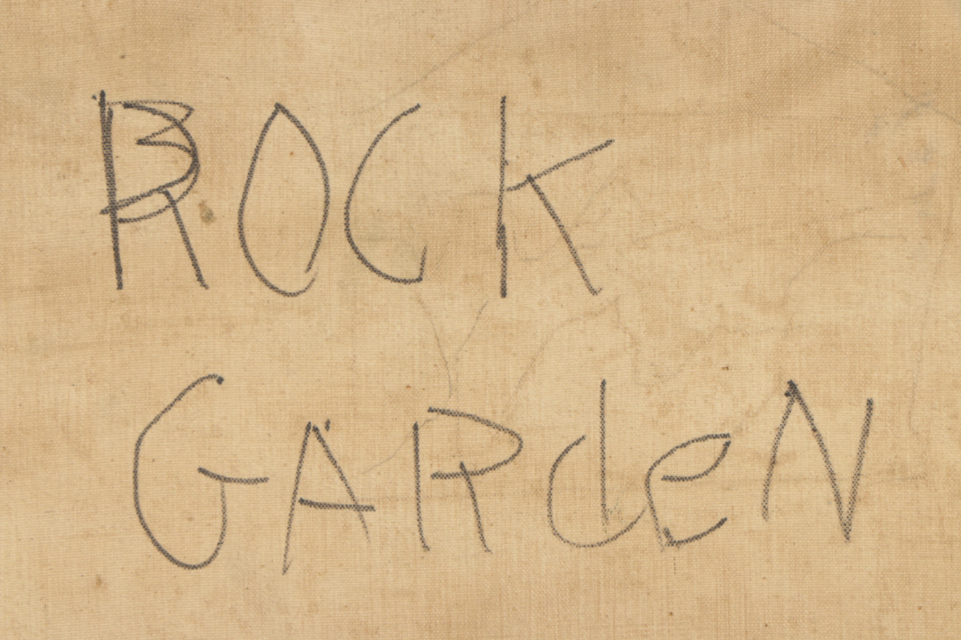 L.B. Curtis Oil Painting "Rock Garden"