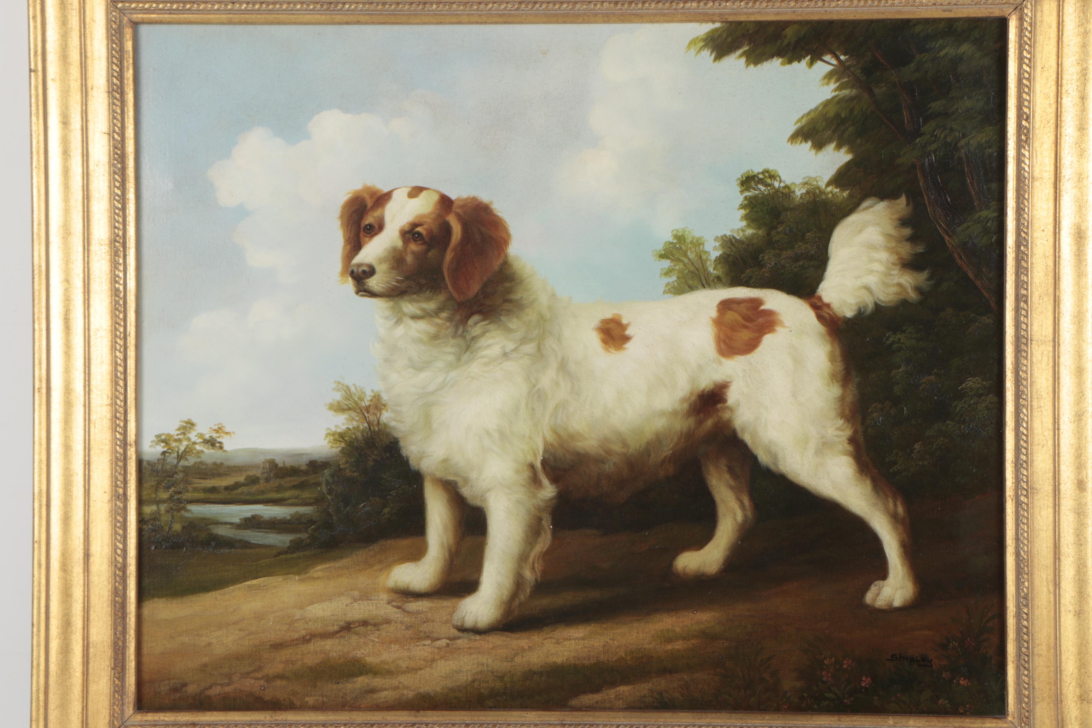 Shipley Oil Painting of Spaniel