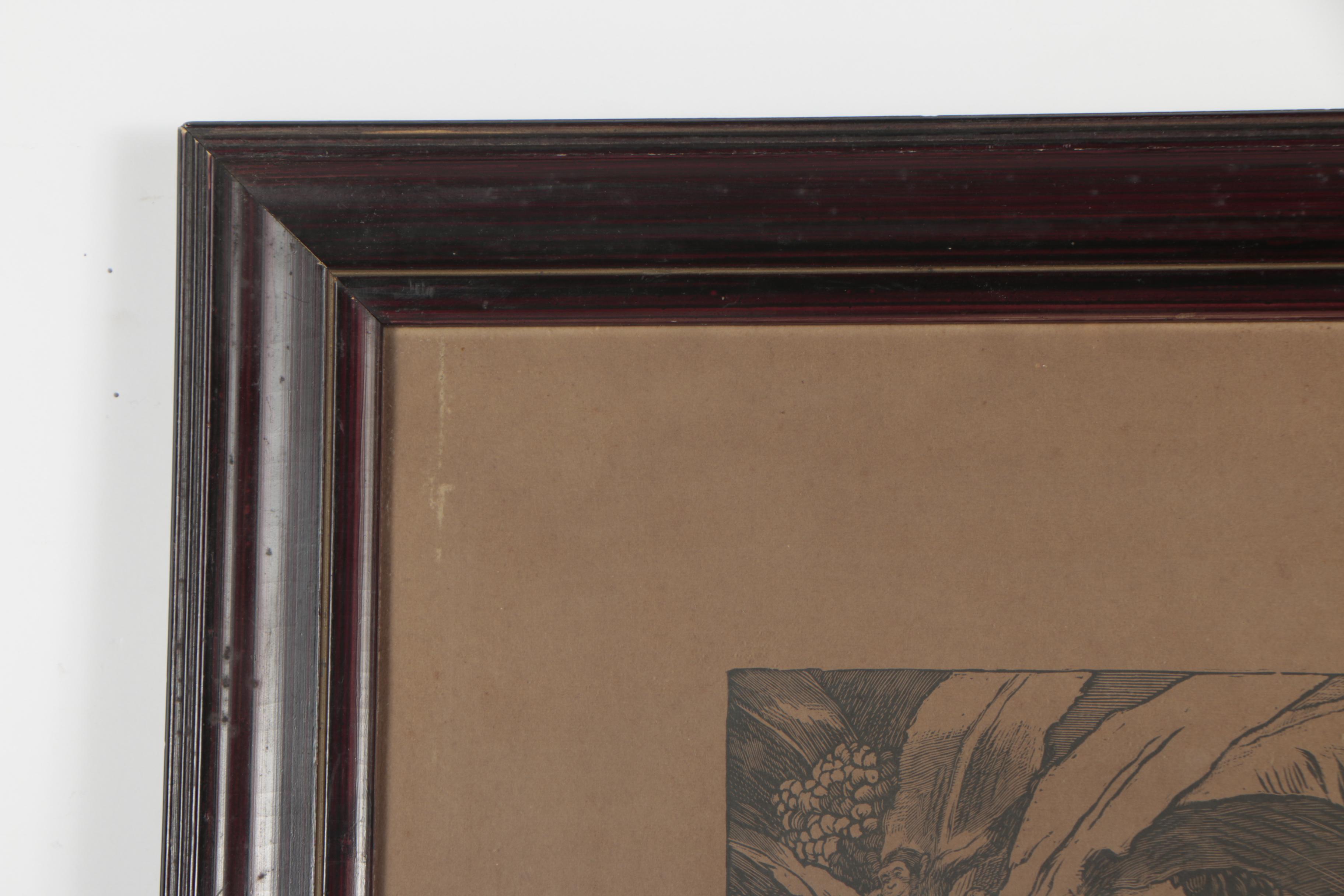 Woodcut Print After Maximilian Svabinsky "Zlatý Večer"