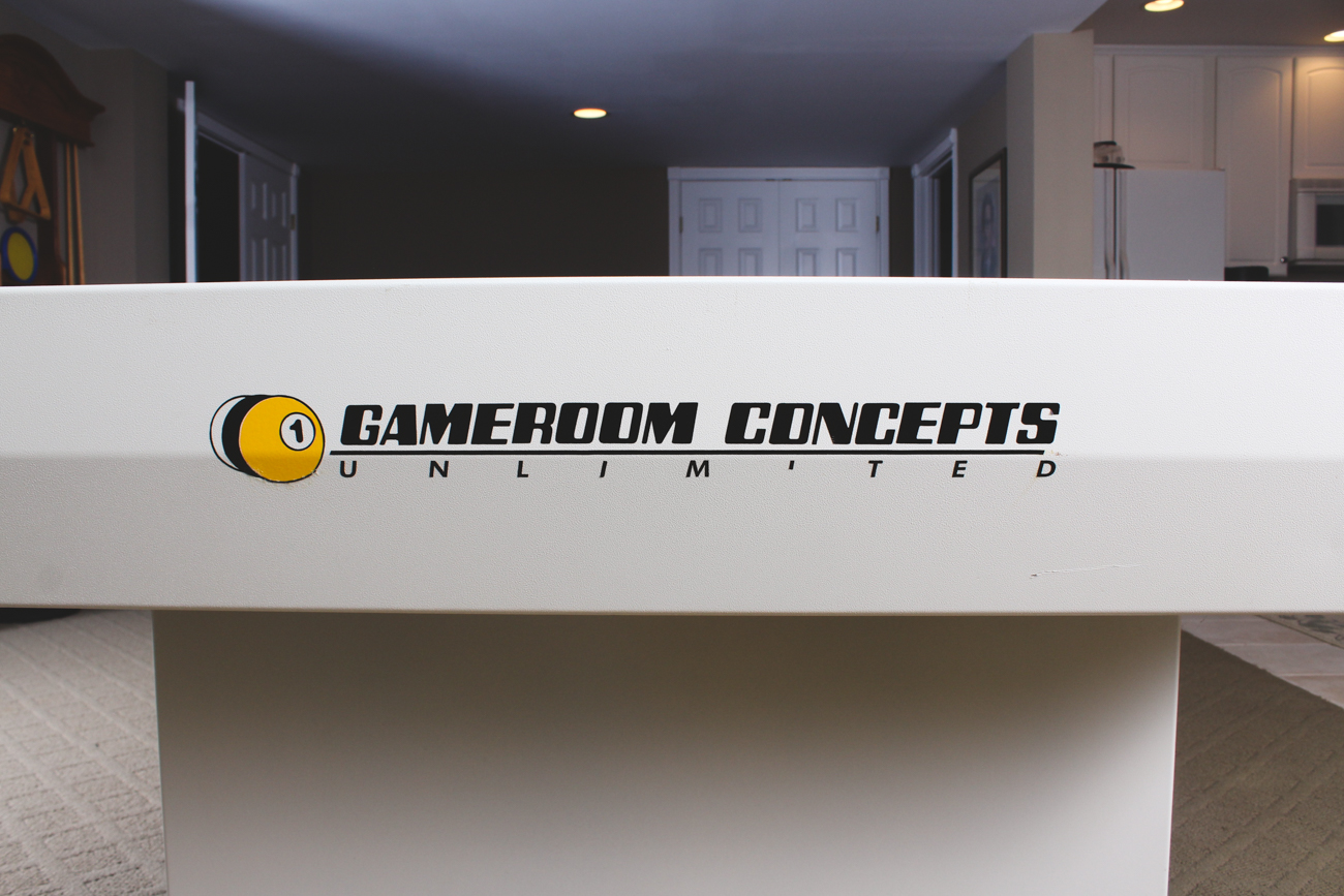 Gameroom Concepts Unlimited Billiard Table with Kettler Ping Pong Cover and Gear