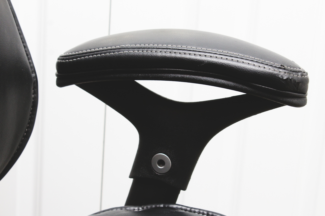 True Innovations Black Leather Executive Office Chair