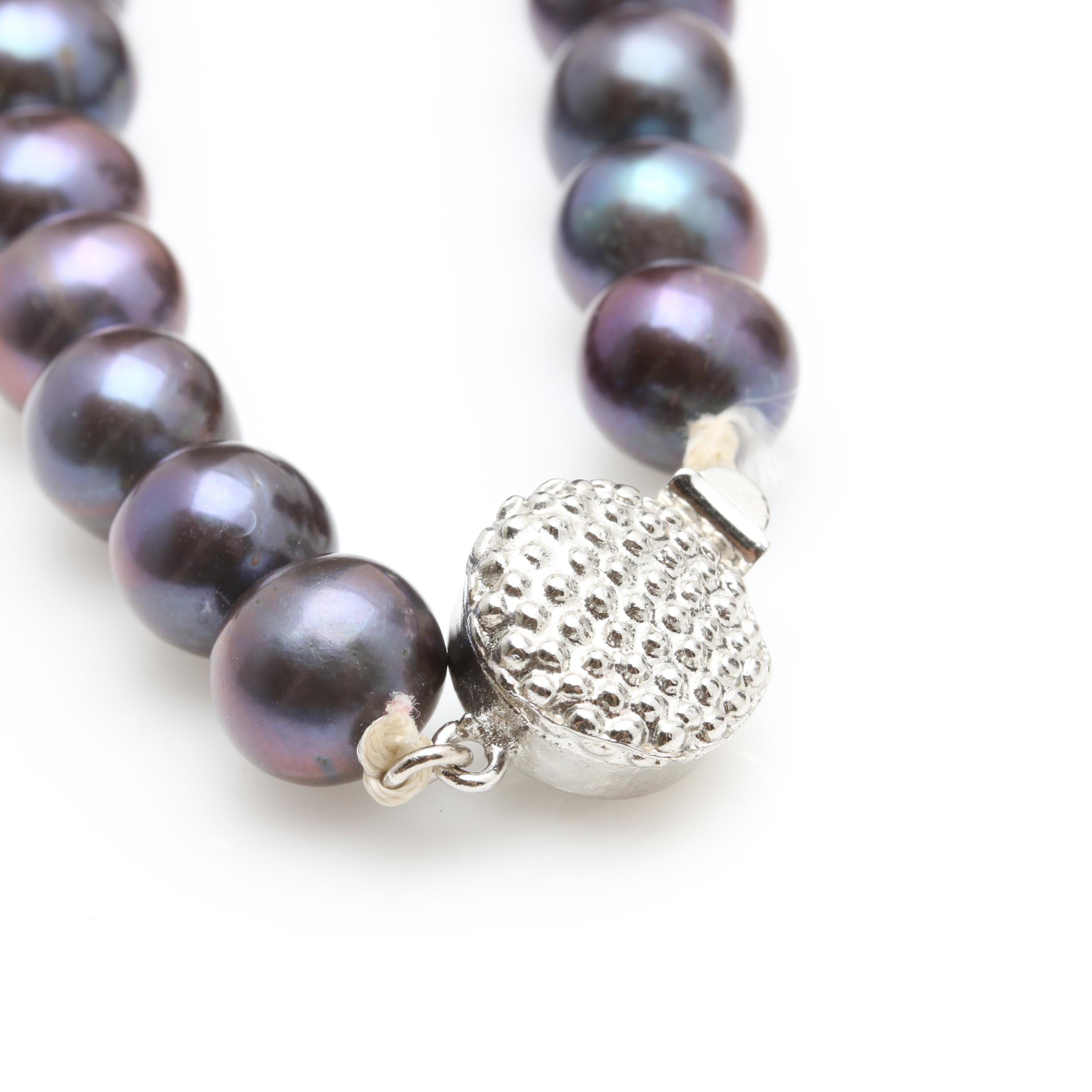 St. John Necklaces and Earrings Including Mother of Pearl and Cultured Pearl