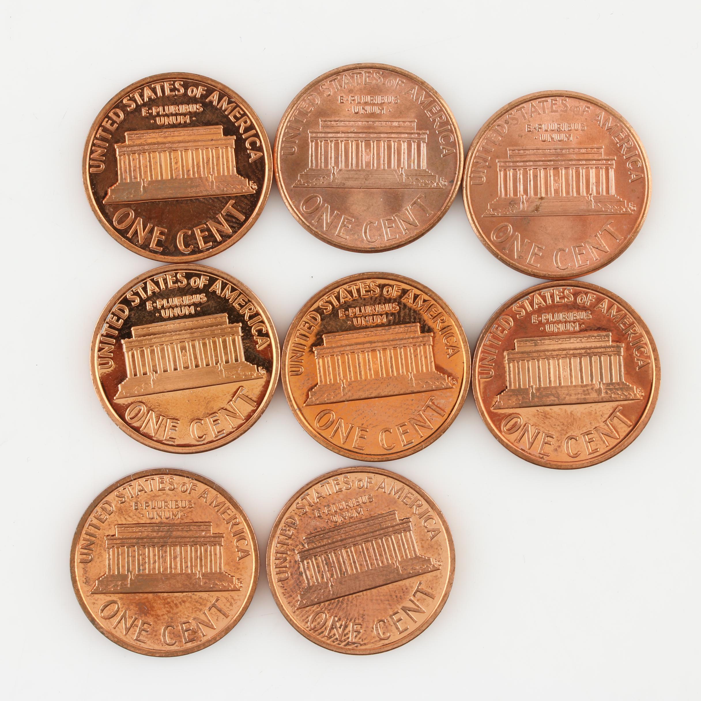 Group of Modern Lincoln Cents and Roosevelt Dimes