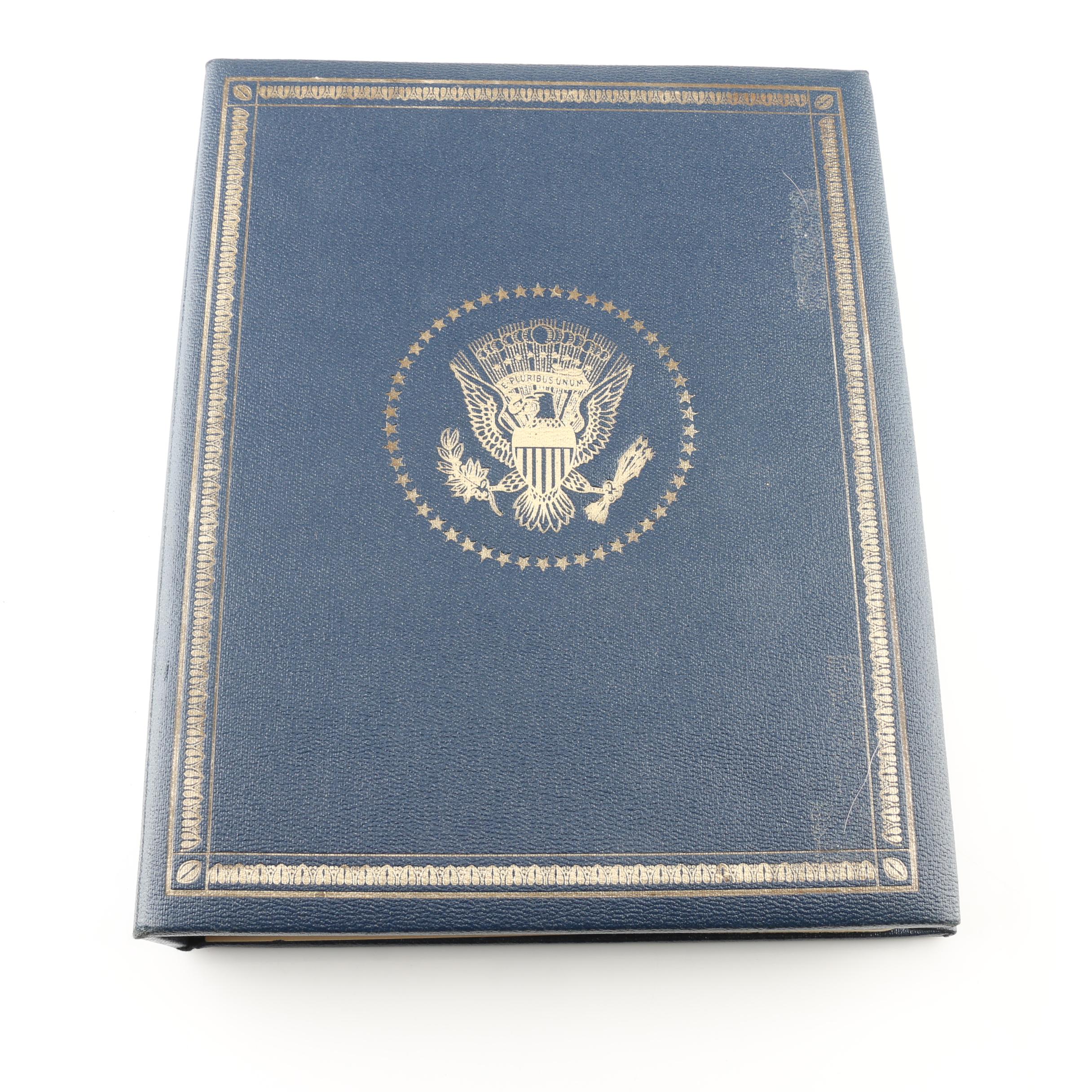 Franklin Mint "Treasury of Presidential Commemorative Medals" Silver Set