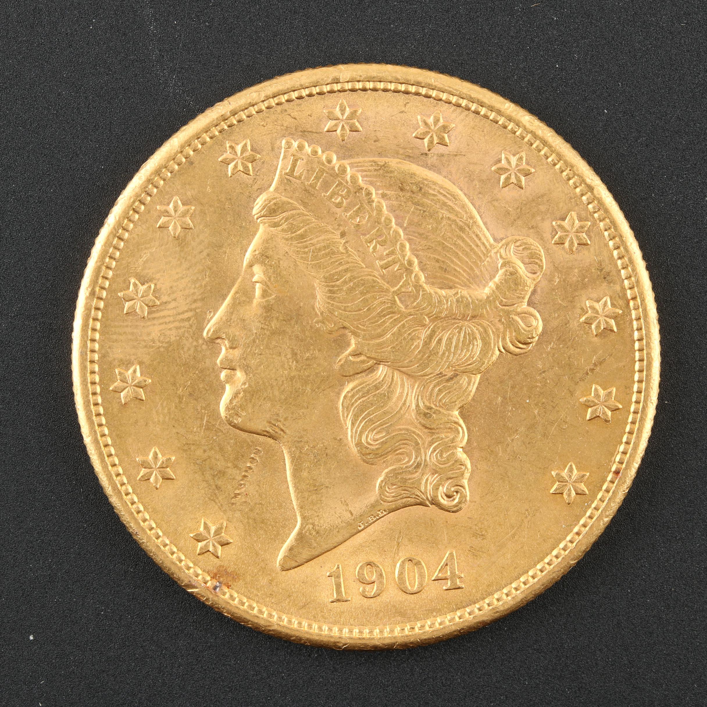 1904-S Liberty Head $20 Gold Double Eagle