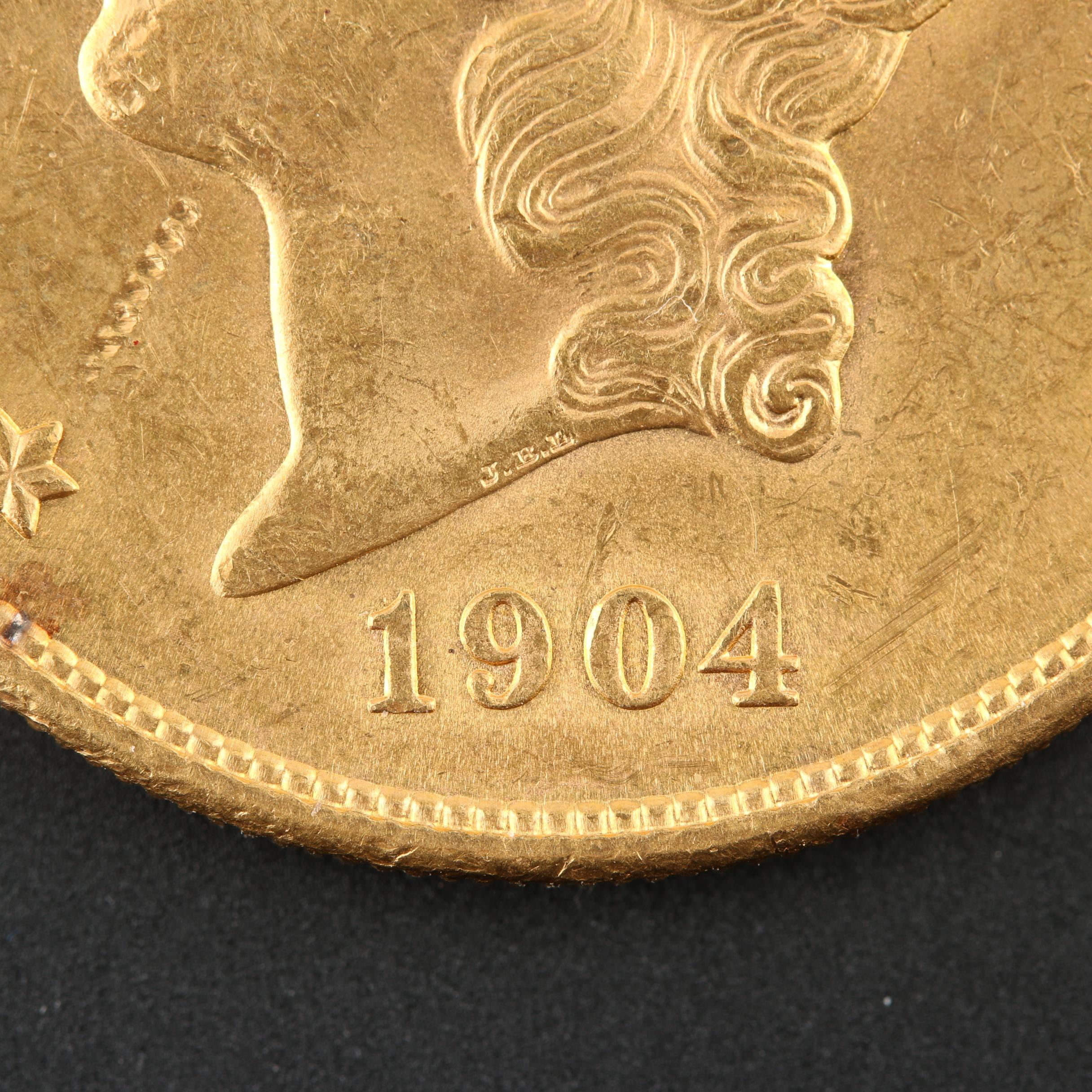 1904-S Liberty Head $20 Gold Double Eagle