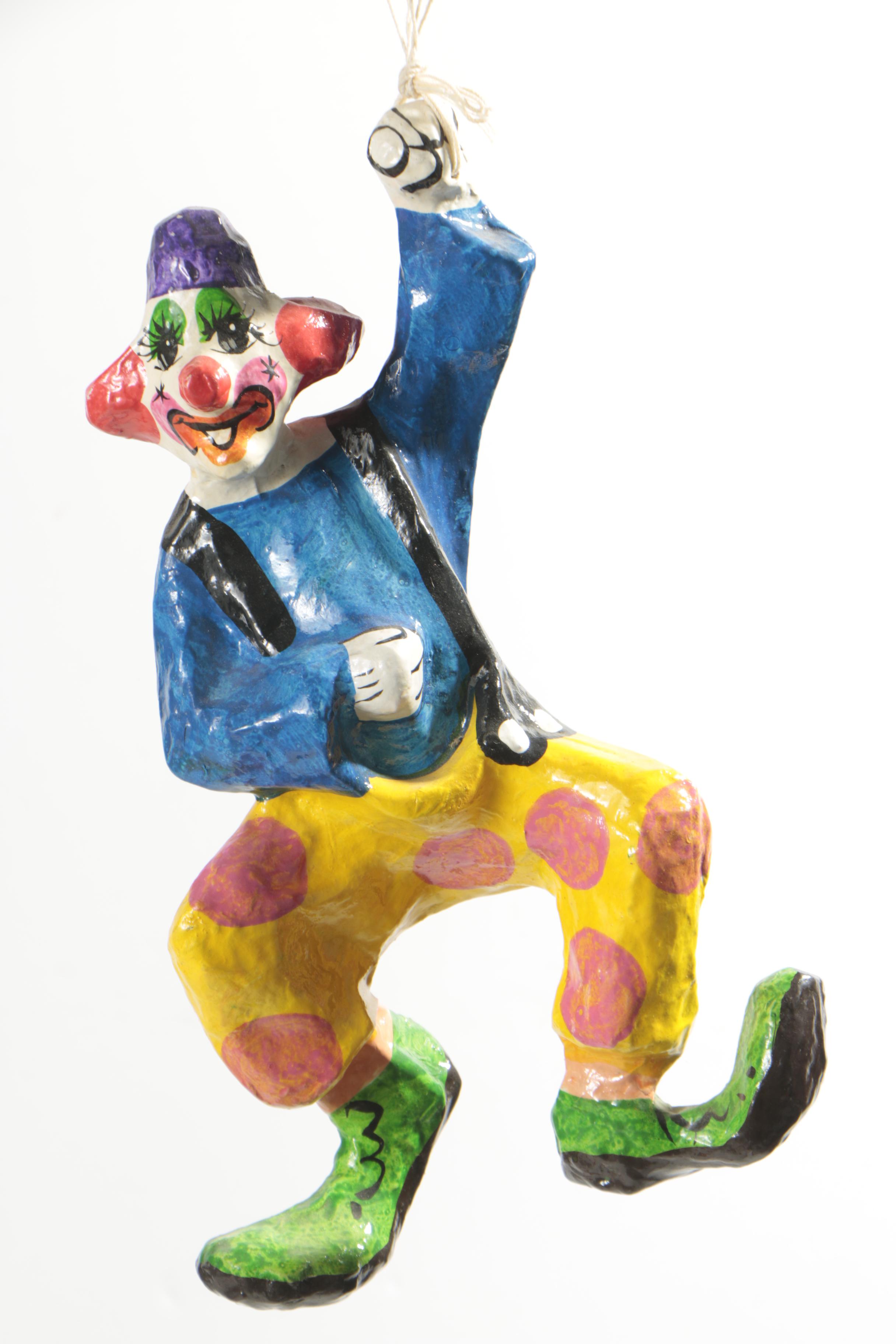 Papier Mache Clowns