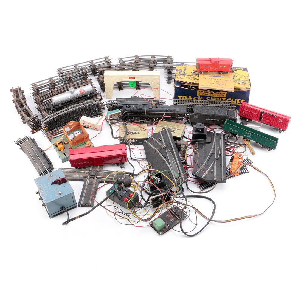 HO and S Scale Train Cars, Track, Switches and Other Accessories