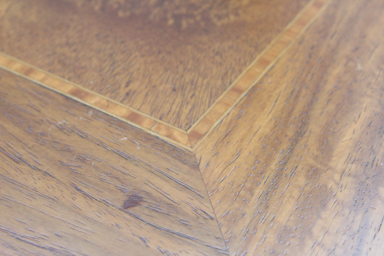 Vintage Gramophone Louis XV Style Wood Parquetry Cabinet