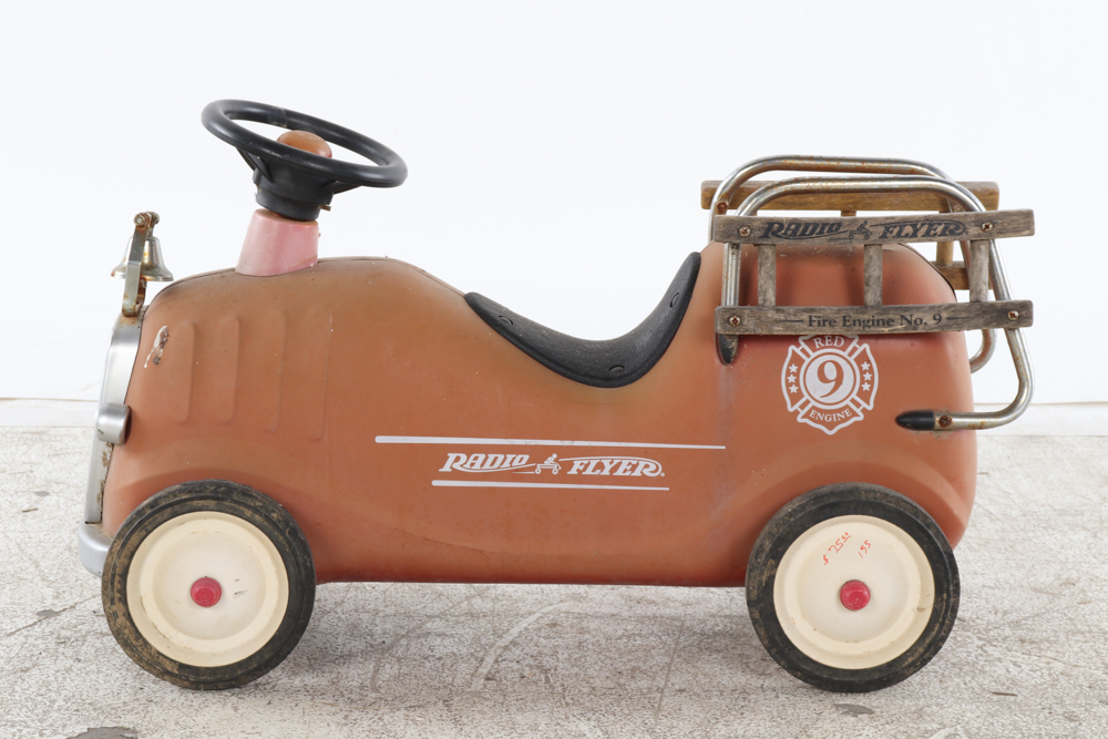 1970s Radio Flyer "Fire Engine No. 9" Ride On Toy