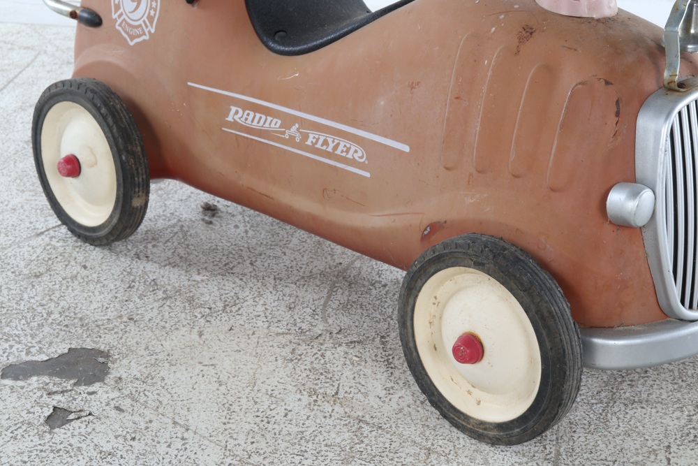 1970s Radio Flyer "Fire Engine No. 9" Ride On Toy
