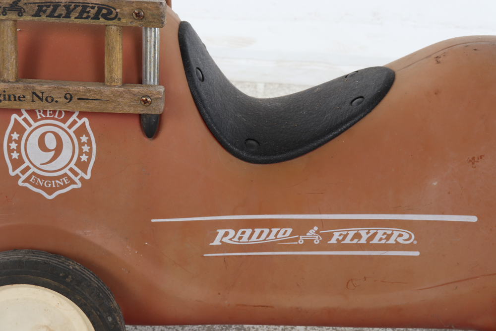 1970s Radio Flyer "Fire Engine No. 9" Ride On Toy