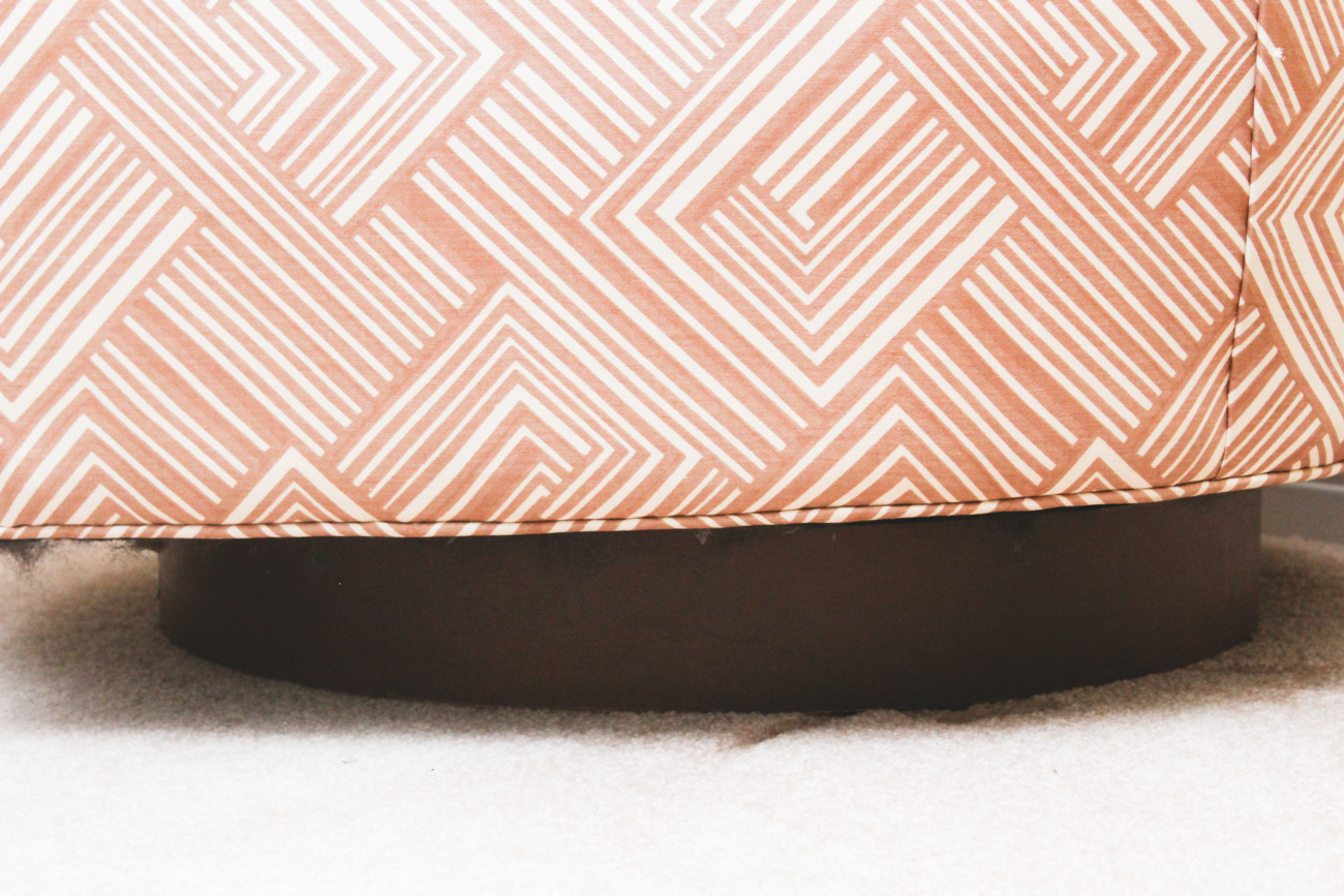 Pair of Mid Century Barrel-Back Swivel Armchairs by Selig of Monroe