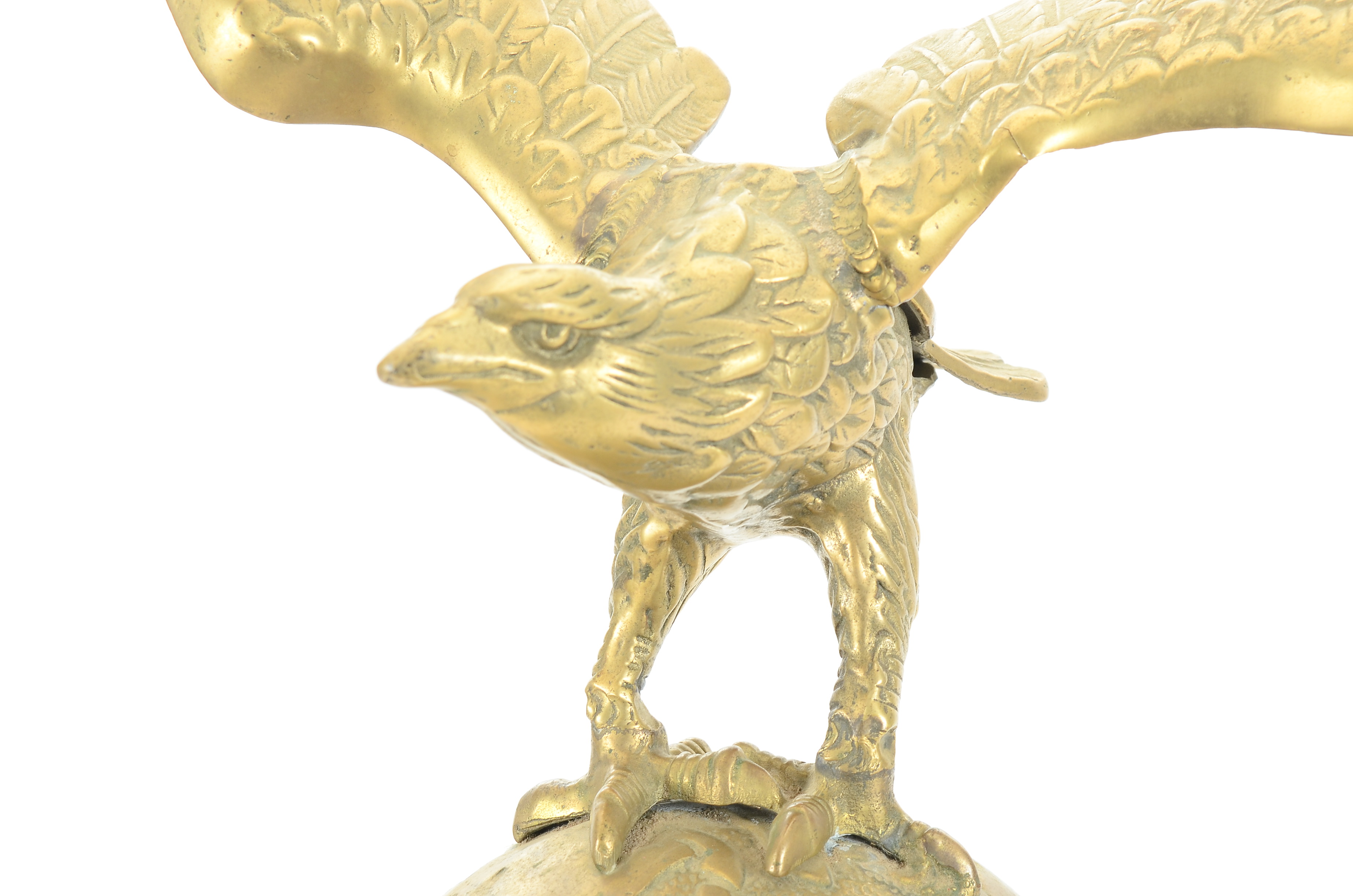 Solid Brass Eagle on Turned Pedestal