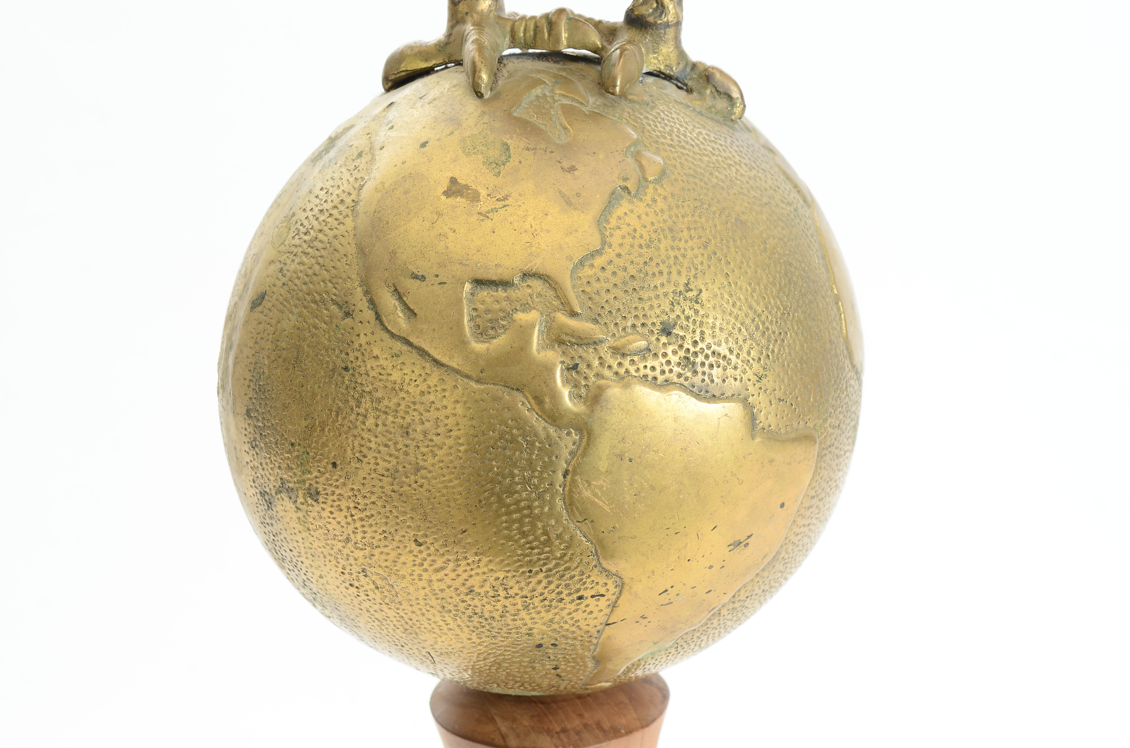 Solid Brass Eagle on Turned Pedestal