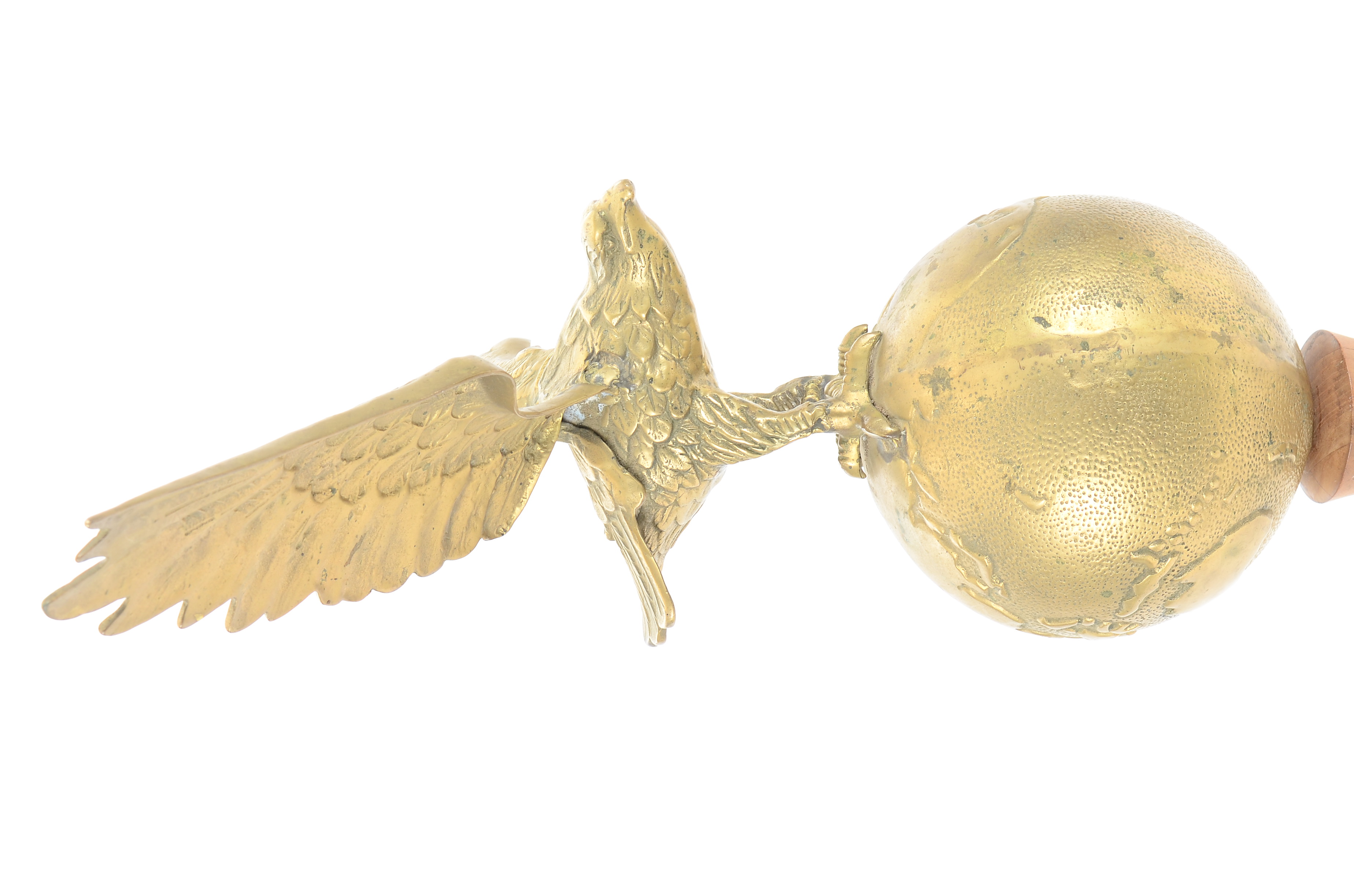 Solid Brass Eagle on Turned Pedestal