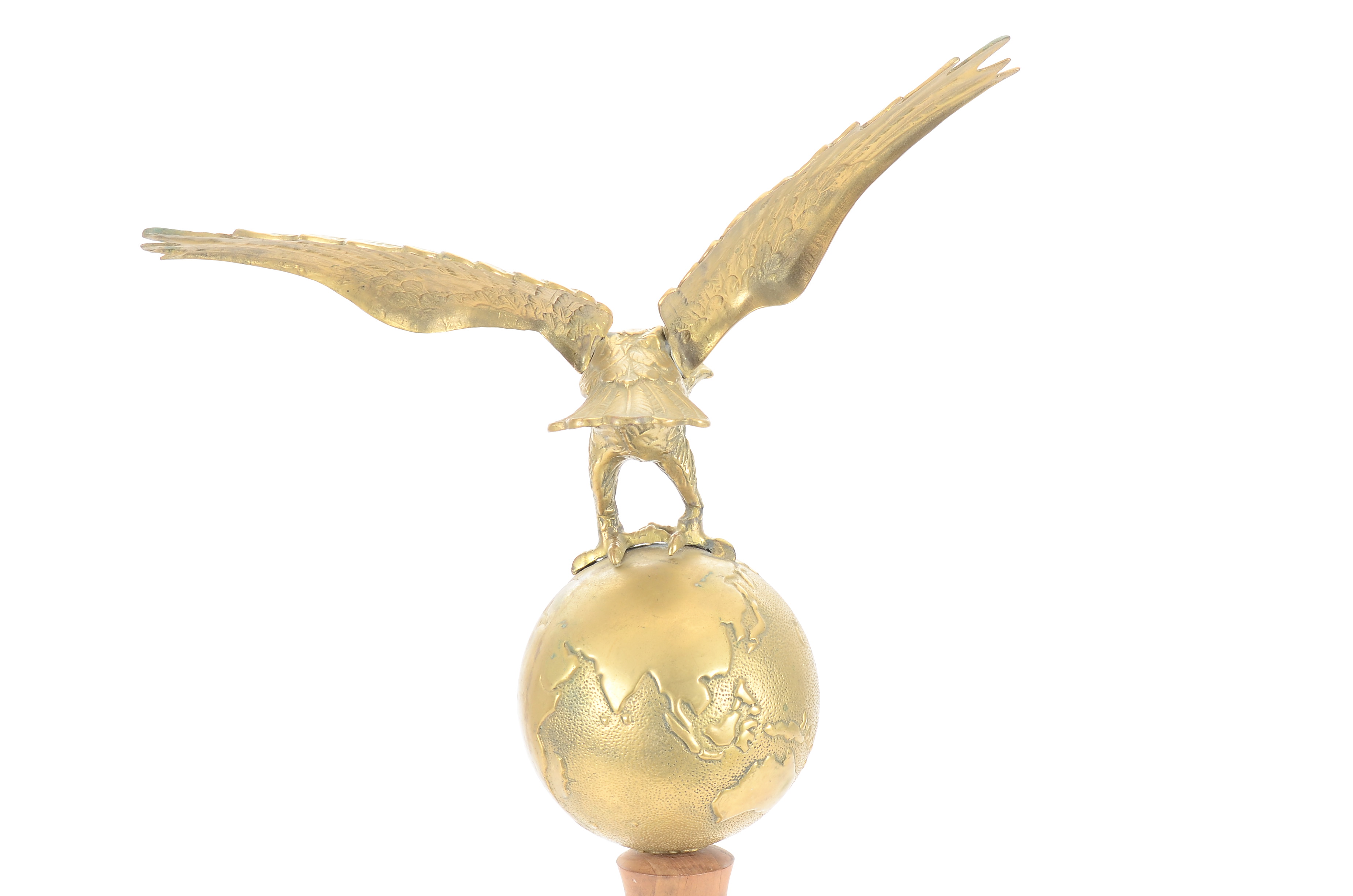 Solid Brass Eagle on Turned Pedestal