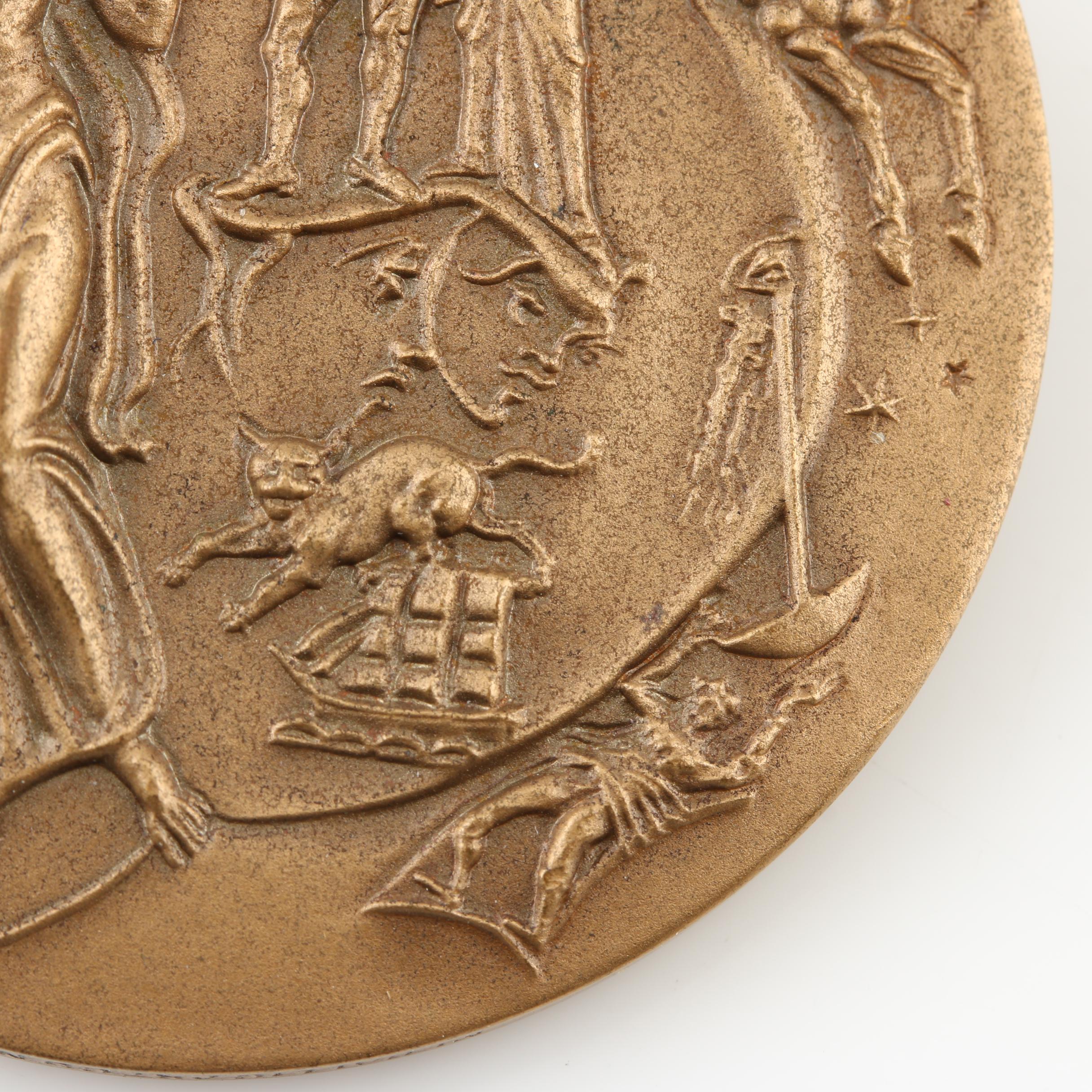 Three Commemorative Bronze Medals and an Illinois Commemorative Token