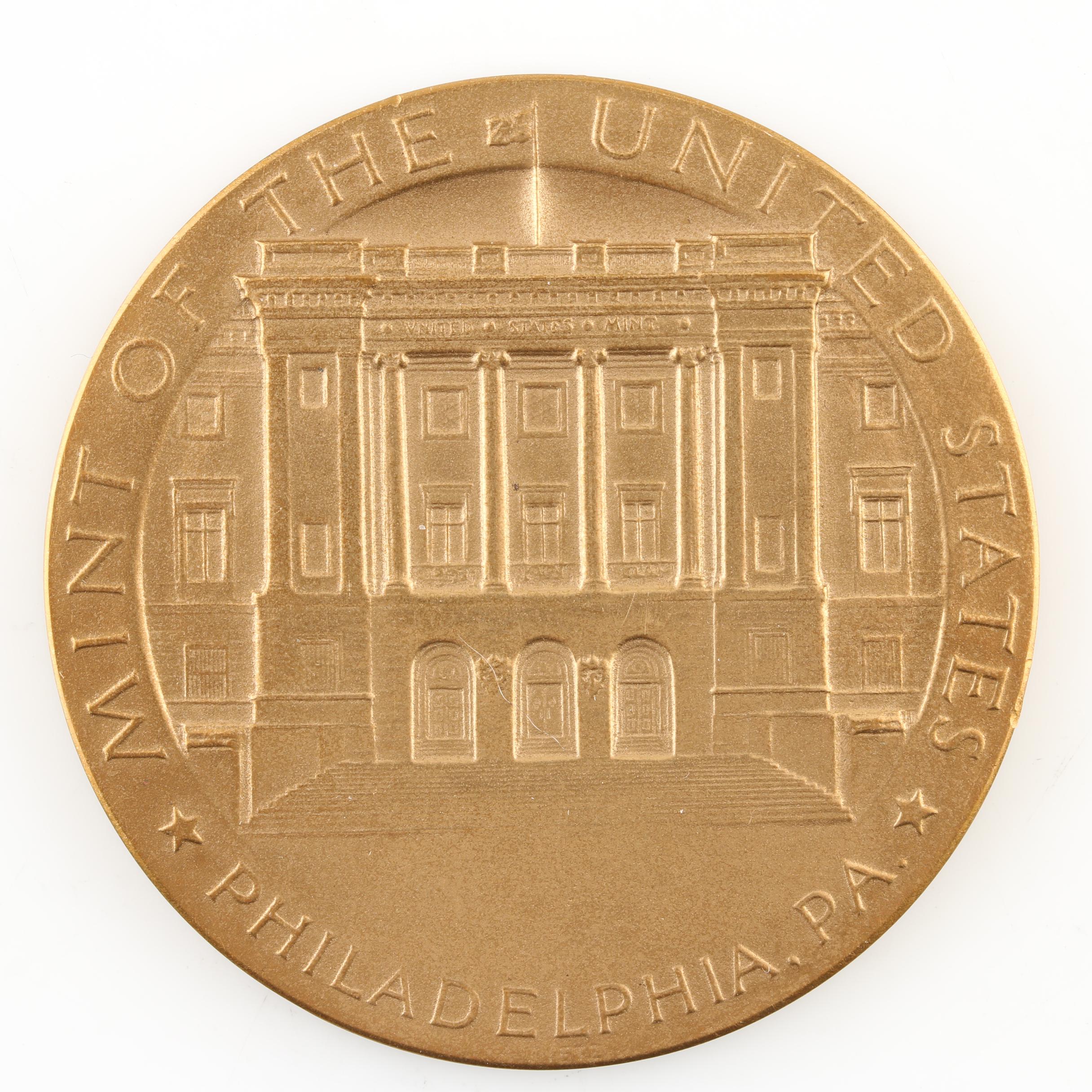 Three Commemorative Bronze Medals and an Illinois Commemorative Token