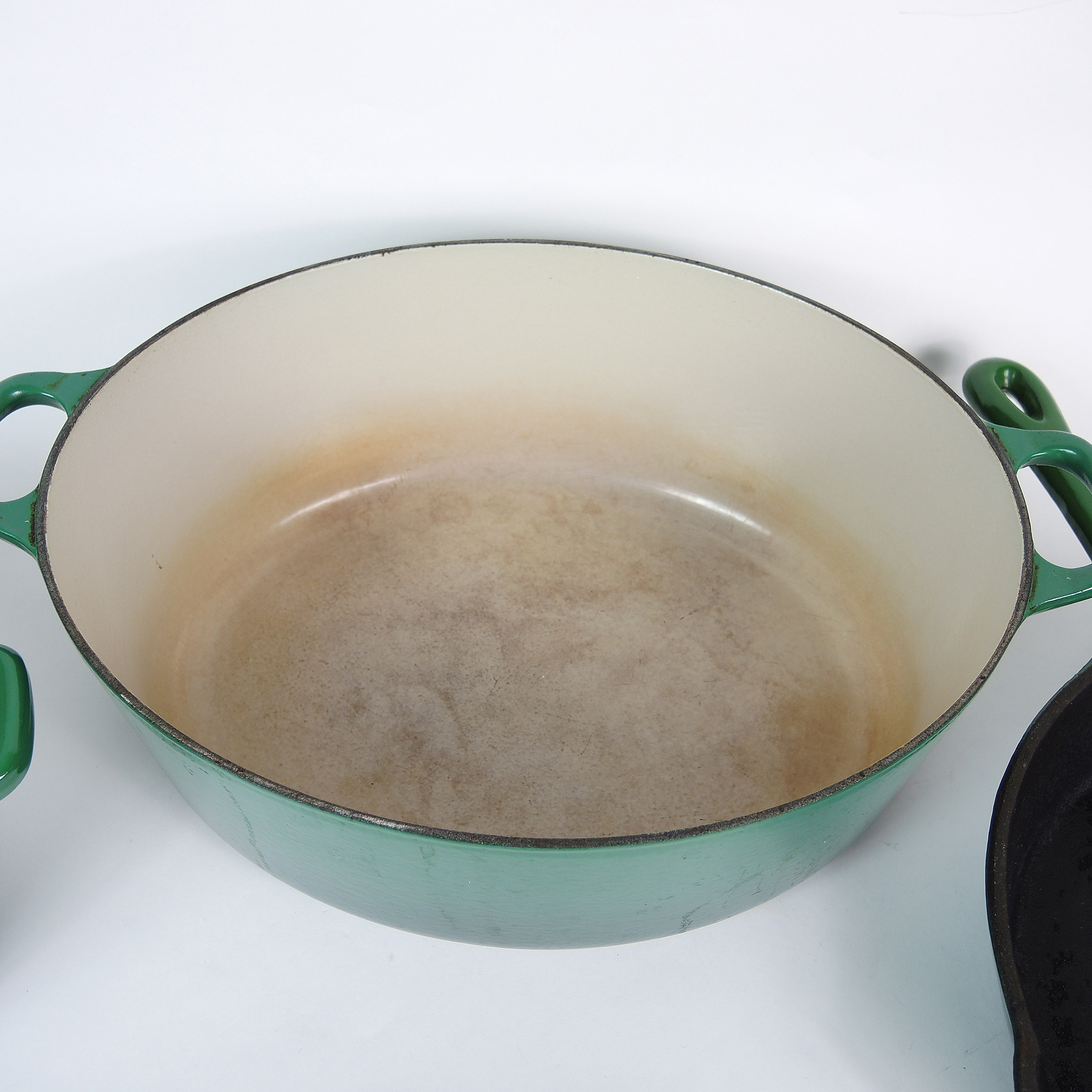 Green Enamel Cast Iron Cookware with Tramontina, Le Crueset and Cuisinart
