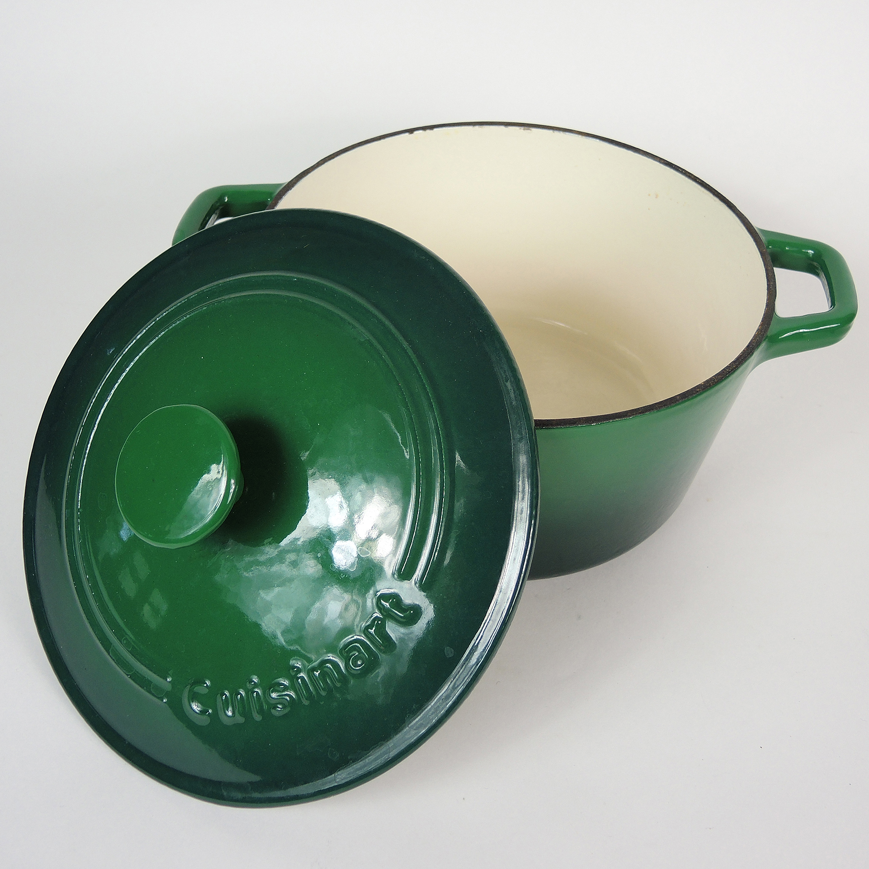 Green Enamel Cast Iron Cookware with Tramontina, Le Crueset and Cuisinart