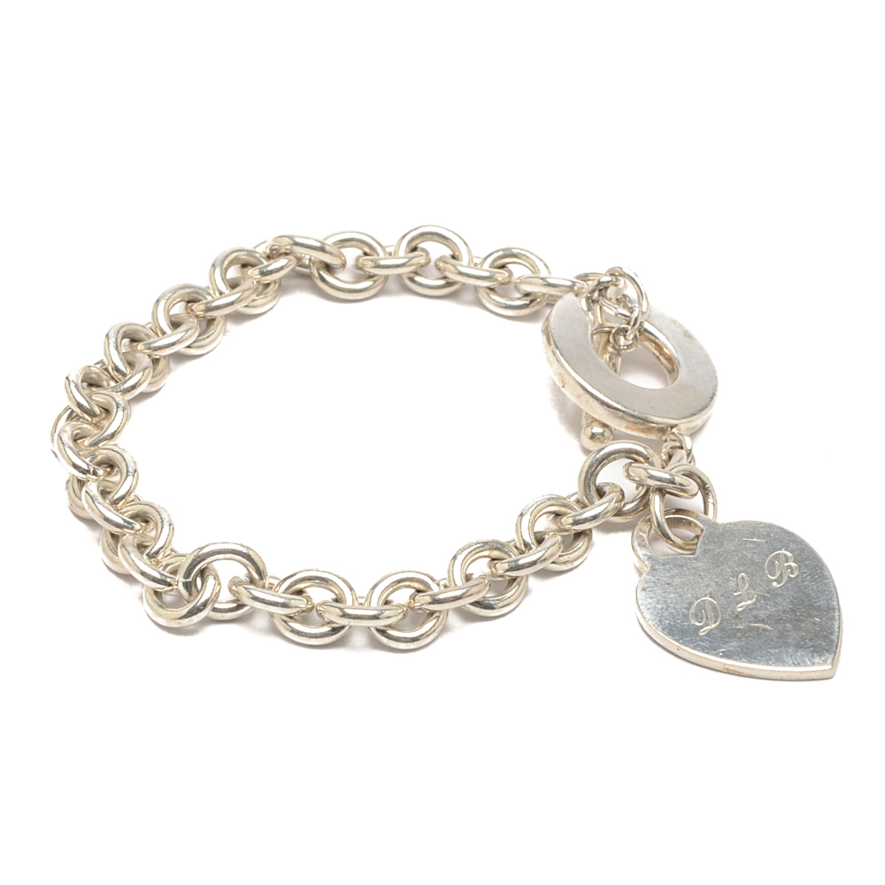 Tiffany & Co. Sterling Silver Heart Tag Bracelet