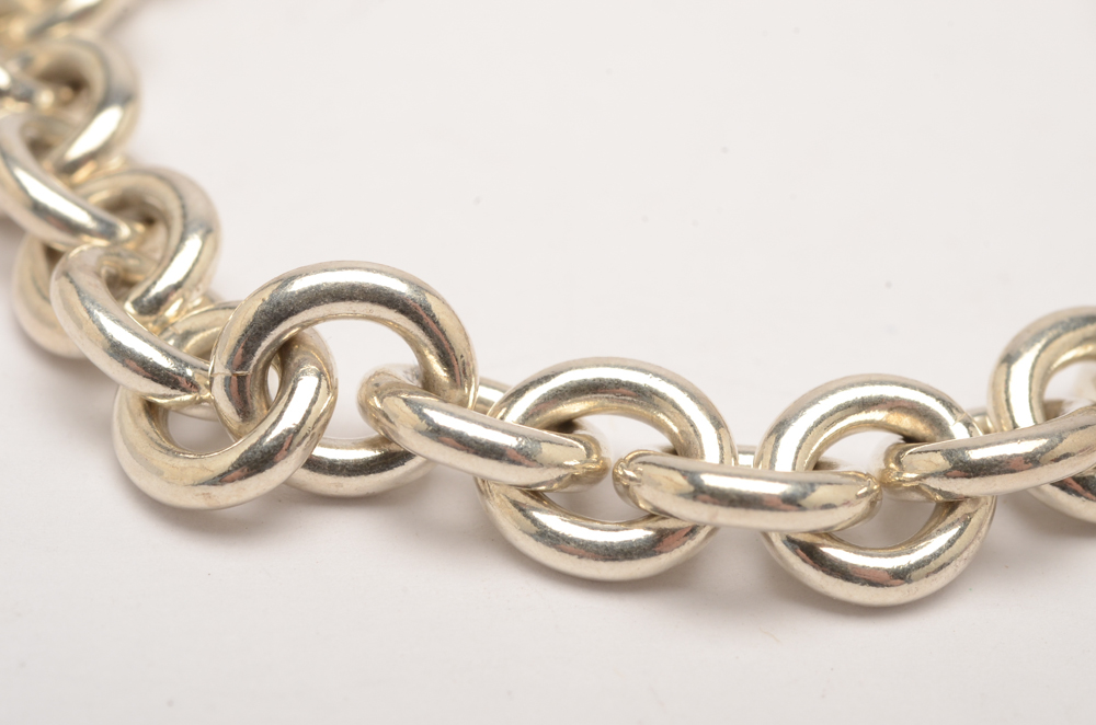 Tiffany & Co. Sterling Silver Heart Tag Bracelet