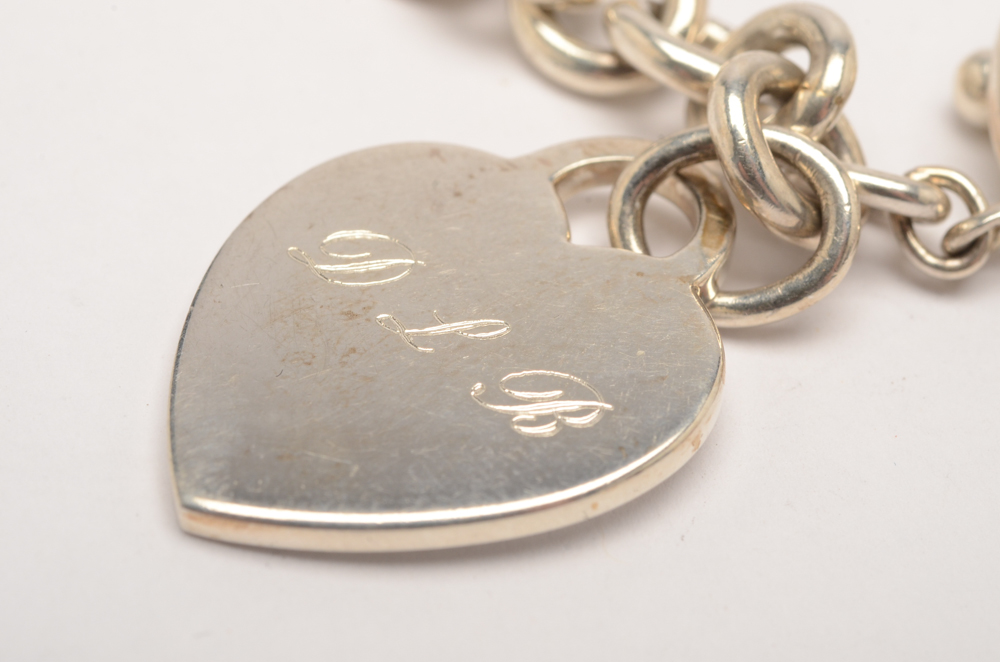 Tiffany & Co. Sterling Silver Heart Tag Bracelet