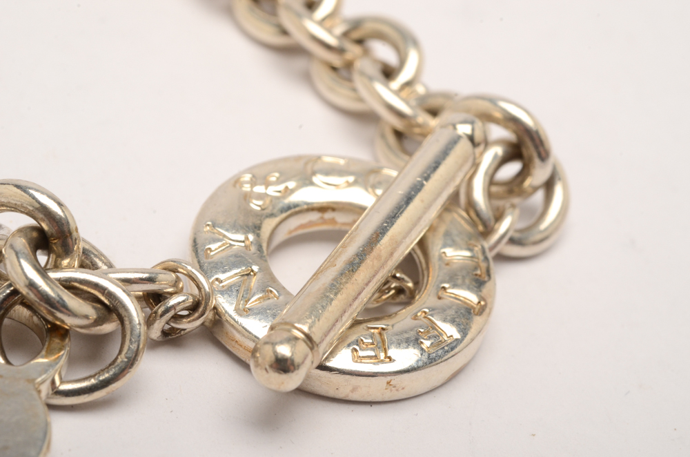 Tiffany & Co. Sterling Silver Heart Tag Bracelet