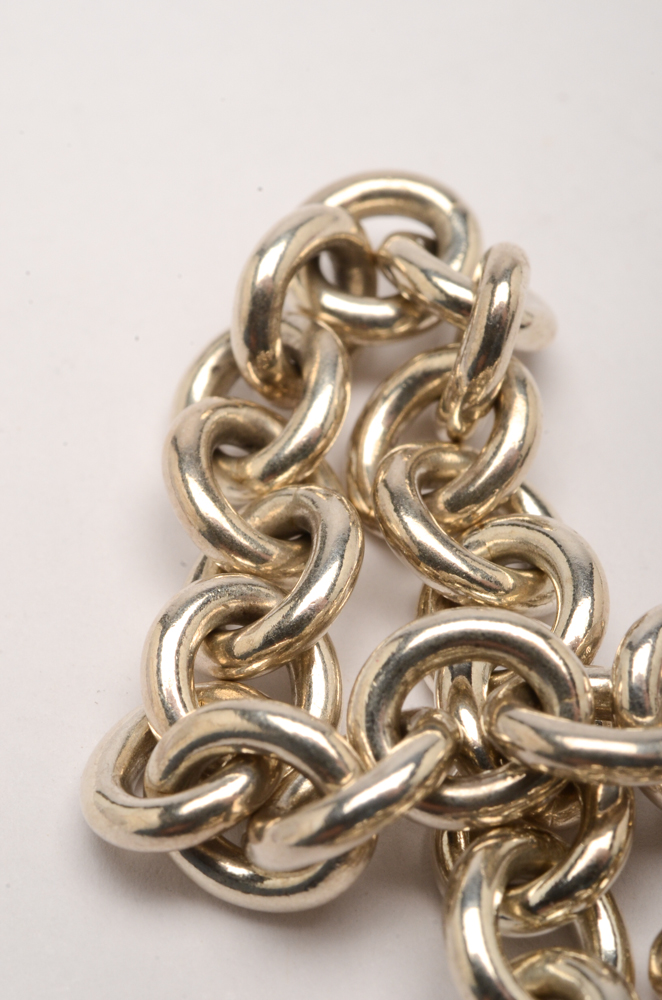 Tiffany & Co. Sterling Silver Heart Tag Bracelet