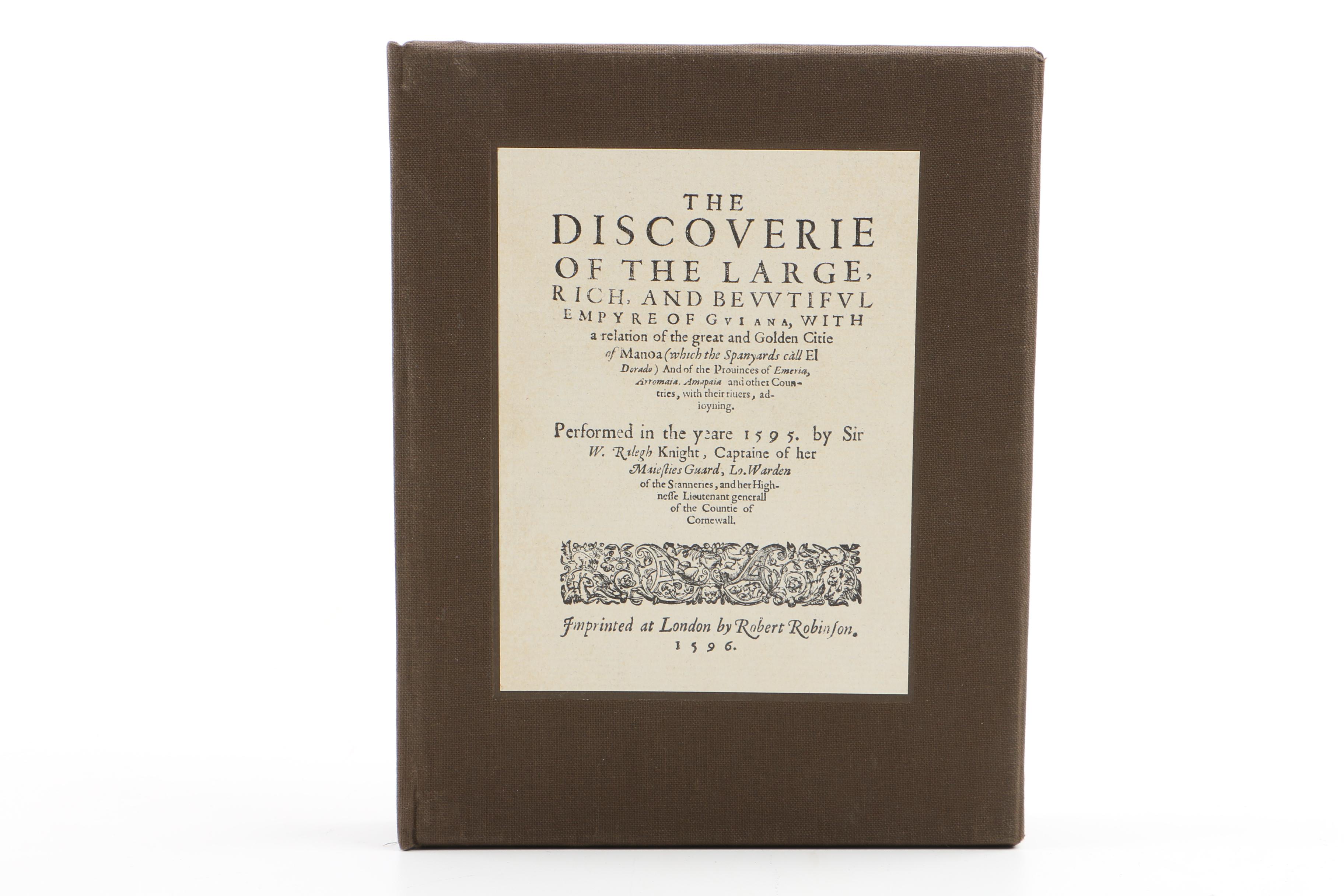 Three Facsimile Editions of 16th and 17th Century Historical Books