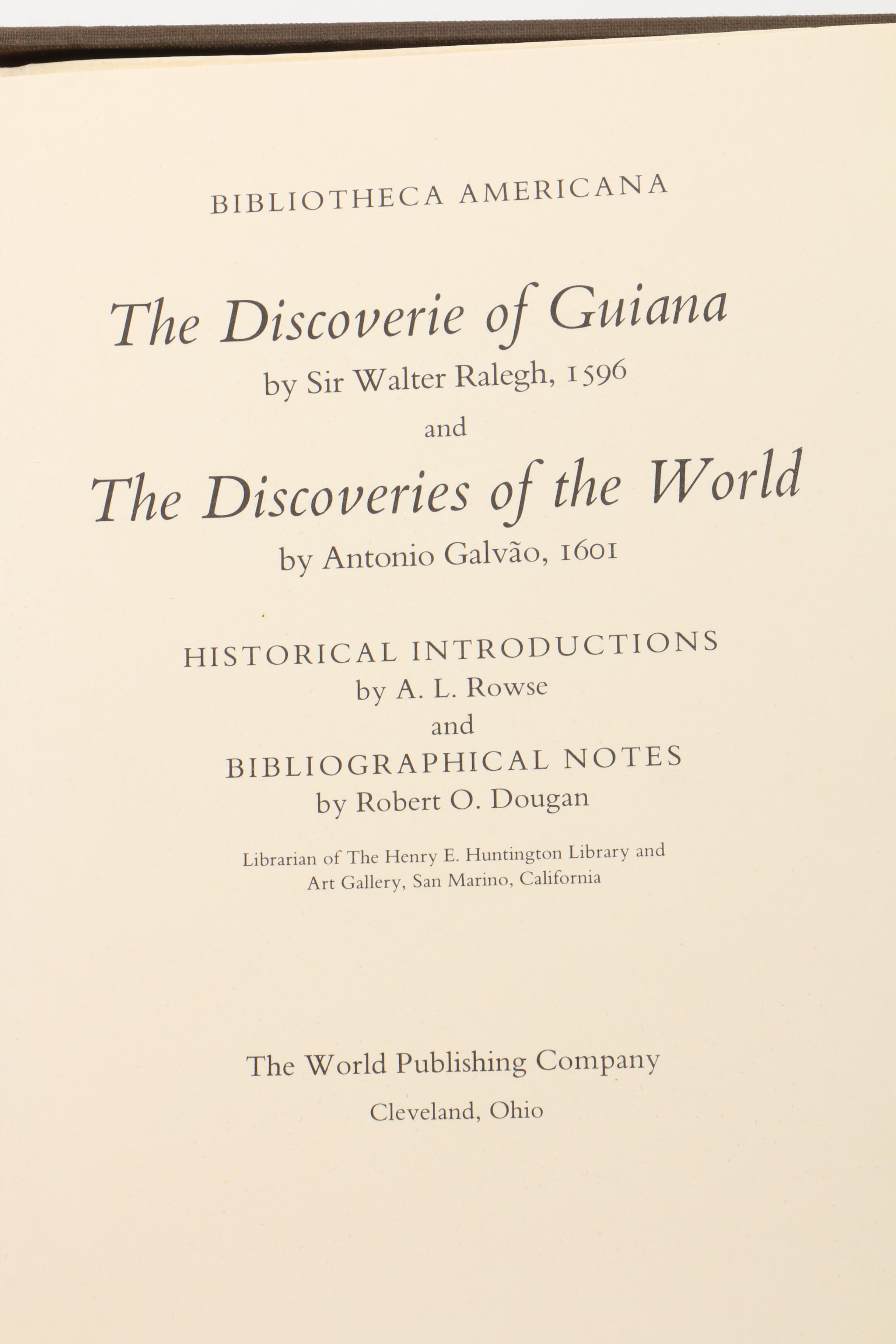 Three Facsimile Editions of 16th and 17th Century Historical Books