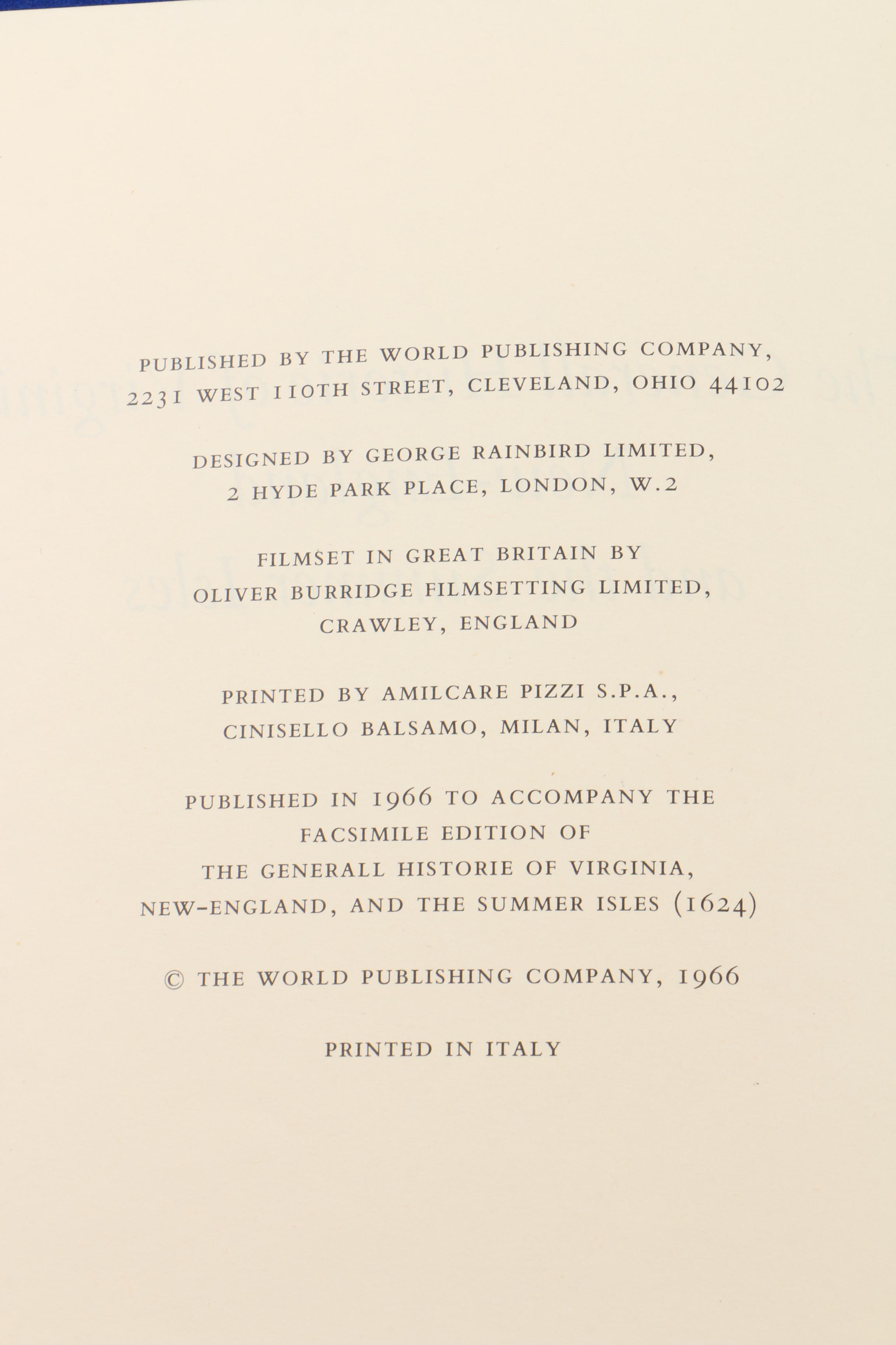 Three Facsimile Editions of 16th and 17th Century Historical Books