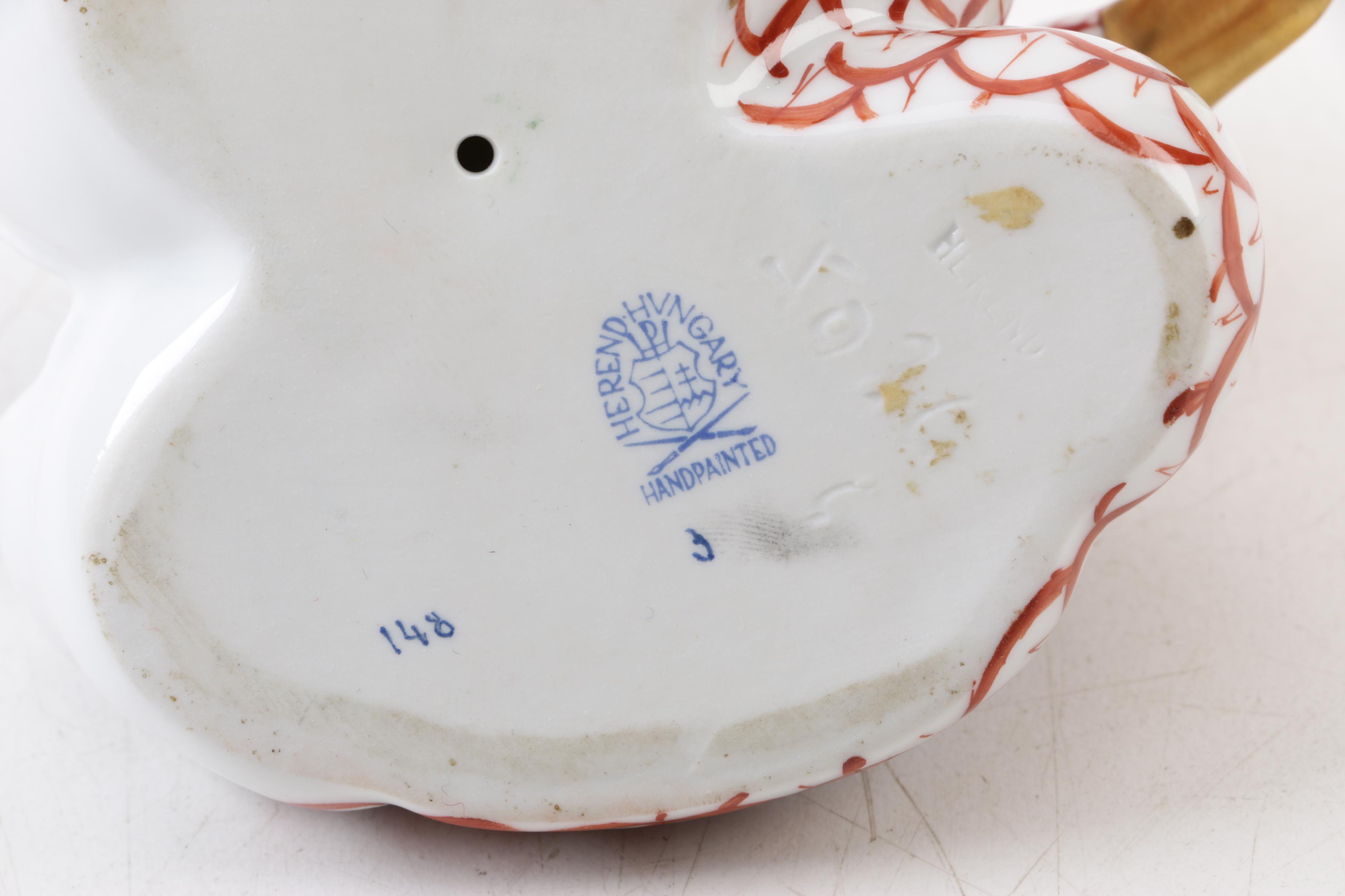 Herend "Pair of Ducks" Porcelain Figurine